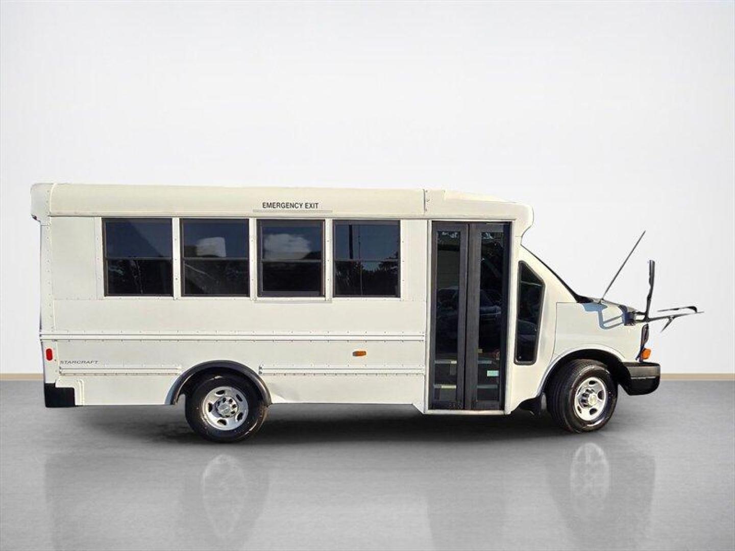 2013 White Chevrolet Express Work Van Cutaway (1GB0G2BAXD1) with an 4.8L V8 280hp 295ft. lbs. engine, Automatic transmission, located at 25355 Eames Street, Channahon, IL, 60410, (815) 467-1807, 41.429108, -88.228432 - Feast your eyes on this 2013 Chevrolet Express 3500 15 Passenger School Bus! Step inside and you'll find a spacious interior dressed in sleek Black, offering comfort and functionality in one neat package. With factory default features that include power windows, power door locks, air conditioning, - Photo#1