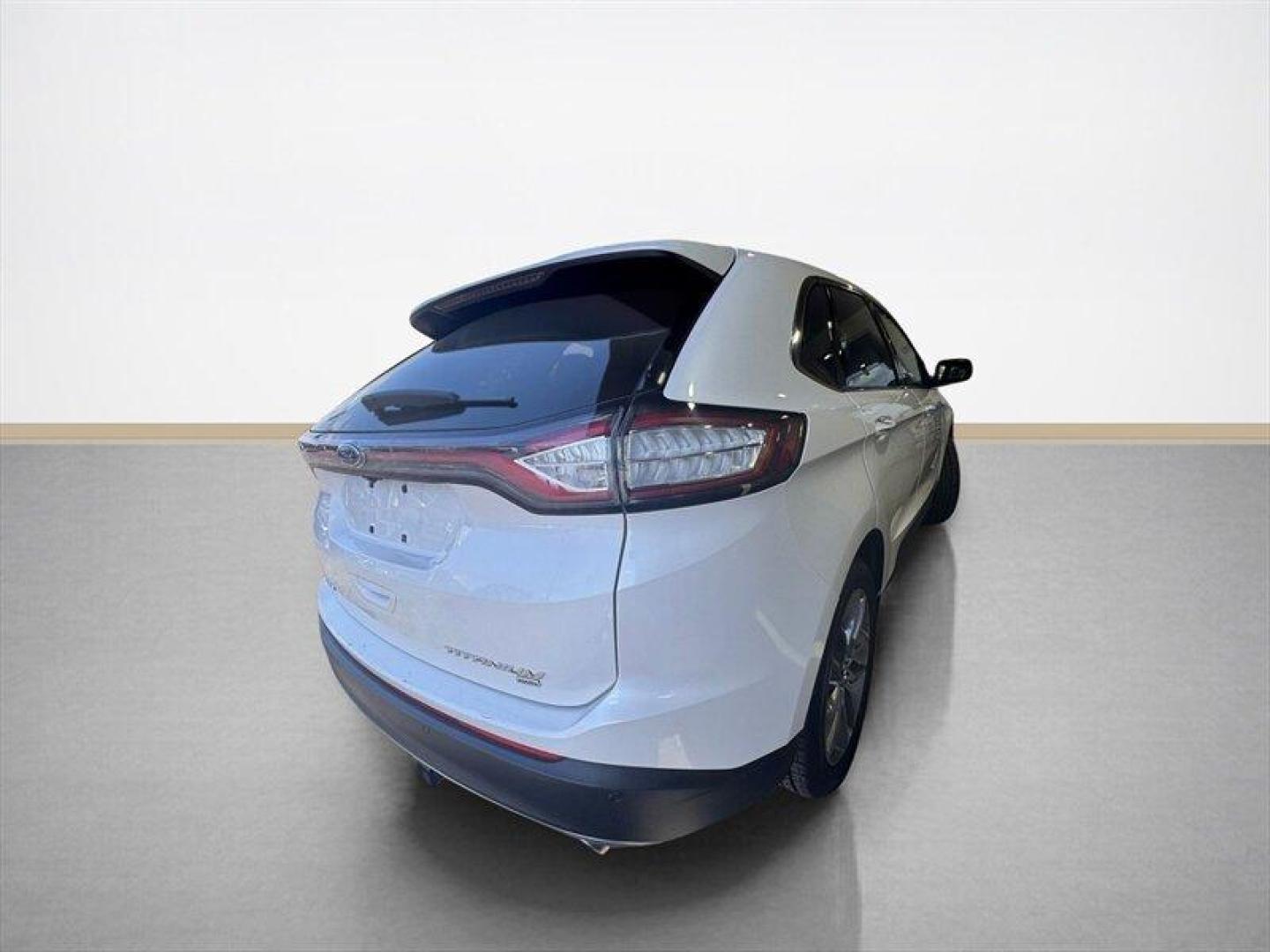 2015 White Platinum Metallic Tri-Coat Ford Edge Titanium (2FMTK4K8XFB) with an 3.5L V6 280hp 250ft. lbs. engine, Automatic transmission, located at 25355 Eames Street, Channahon, IL, 60410, (815) 467-1807, 41.429108, -88.228432 - Introducing the sophisticated 2015 Ford Edge Titanium, a remarkable SUV that seamlessly combines power and elegance. Equipped with a robust 3.5L V6 engine delivering 280hp and 250ft. lbs. of torque, this vehicle offers a dynamic driving experience. The factory default features of this Ford Edge Tit - Photo#3