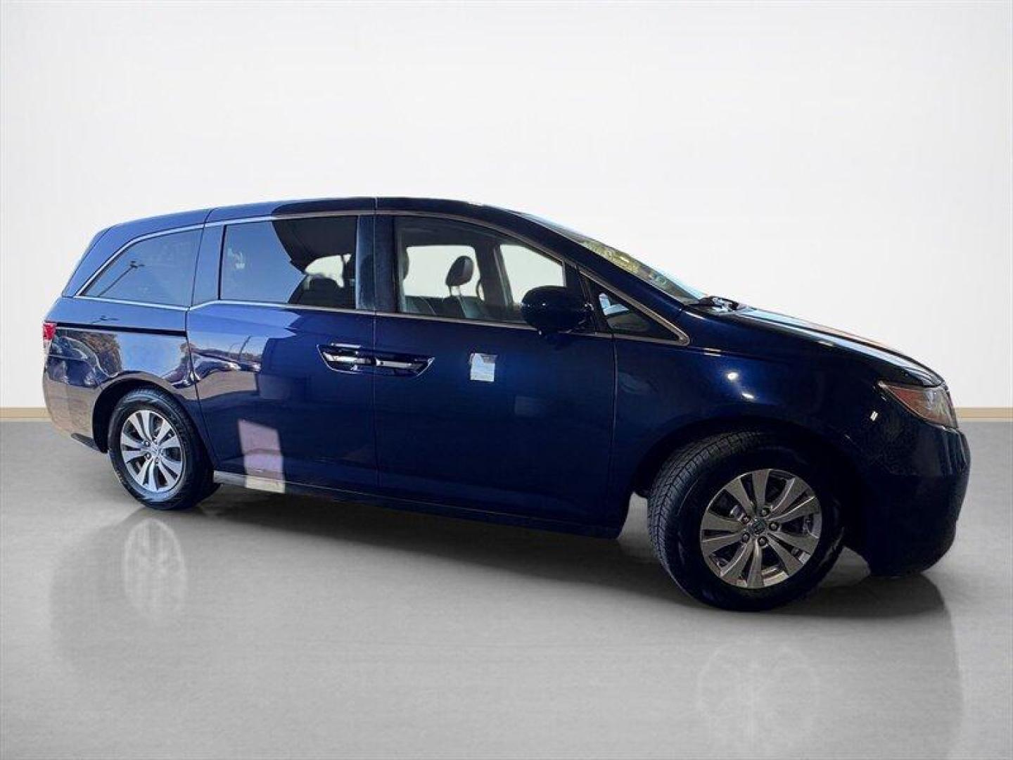 2014 Obsidian Blue Pearl Honda Odyssey EX-L (5FNRL5H66EB) with an 3.5L V6 248hp 250ft. lbs. engine, Automatic transmission, located at 25355 Eames Street, Channahon, IL, 60410, (815) 467-1807, 41.429108, -88.228432 - Introducing the 2014 Honda Odyssey EX-L the ultimate family-friendly minivan that combines comfort, style, and reliability! Dressed in a stunning Crystal Black Pearl exterior, this Odyssey stands out with its sleek and modern design, making every drive a stylish affair. Under the hood, you'll find - Photo#1