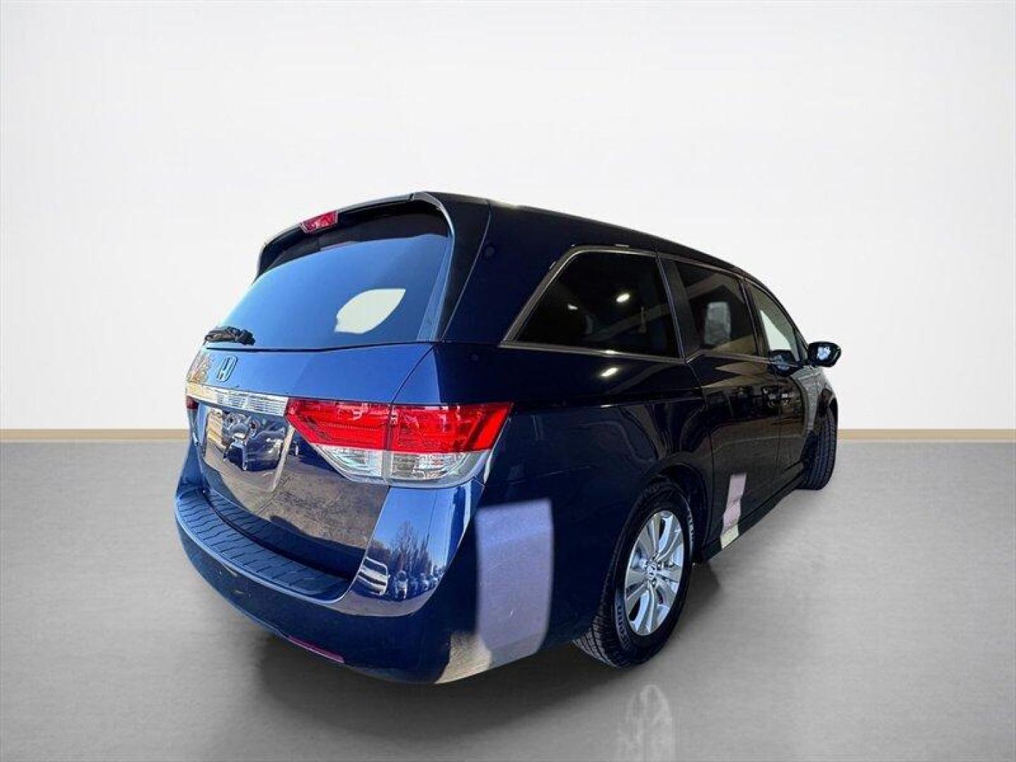 2014 Obsidian Blue Pearl Honda Odyssey EX-L (5FNRL5H66EB) with an 3.5L V6 248hp 250ft. lbs. engine, Automatic transmission, located at 25355 Eames Street, Channahon, IL, 60410, (815) 467-1807, 41.429108, -88.228432 - Introducing the 2014 Honda Odyssey EX-L the ultimate family-friendly minivan that combines comfort, style, and reliability! Dressed in a stunning Crystal Black Pearl exterior, this Odyssey stands out with its sleek and modern design, making every drive a stylish affair. Under the hood, you'll find - Photo#3