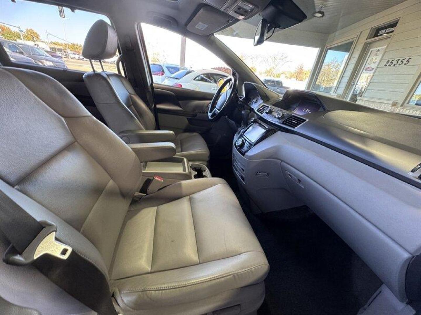 2014 Obsidian Blue Pearl Honda Odyssey EX-L (5FNRL5H66EB) with an 3.5L V6 248hp 250ft. lbs. engine, Automatic transmission, located at 25355 Eames Street, Channahon, IL, 60410, (815) 467-1807, 41.429108, -88.228432 - Introducing the 2014 Honda Odyssey EX-L the ultimate family-friendly minivan that combines comfort, style, and reliability! Dressed in a stunning Crystal Black Pearl exterior, this Odyssey stands out with its sleek and modern design, making every drive a stylish affair. Under the hood, you'll find - Photo#16