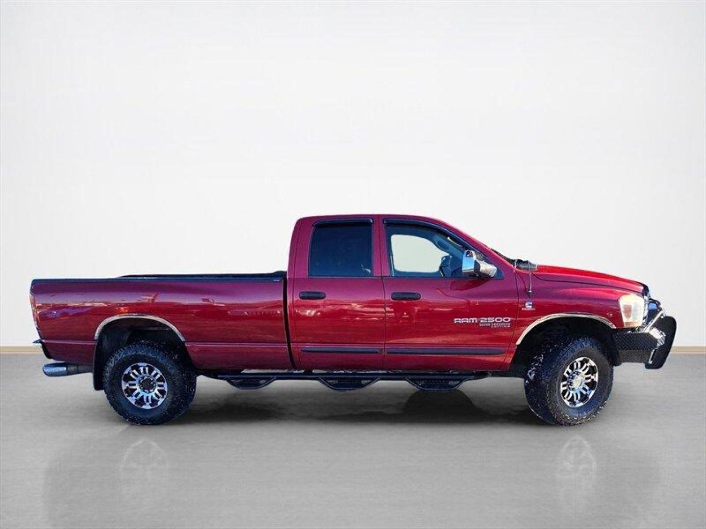 2006 Flame Red Clearcoat/Bright Silver Metallic Clearco Dodge Ram 2500 SLT (1D7KS28C26J) with an 5.9L Turbocharged Diesel I6 OHV 24V FI Engine engine, Automatic transmission, located at 25355 Eames Street, Channahon, IL, 60410, (815) 467-1807, 41.429108, -88.228432 - ** LOCAL TRADE IN, ARIZONA TRUCK. ** Introducing the 2006 Dodge Ram 2500 SLT, a robust and reliable workhorse designed to tackle your toughest tasks with ease. This truck is powered by a formidable 5.9L Turbocharged Diesel I6 OHV 24V FI Engine, delivering impressive torque and towing capacity, makin - Photo#1