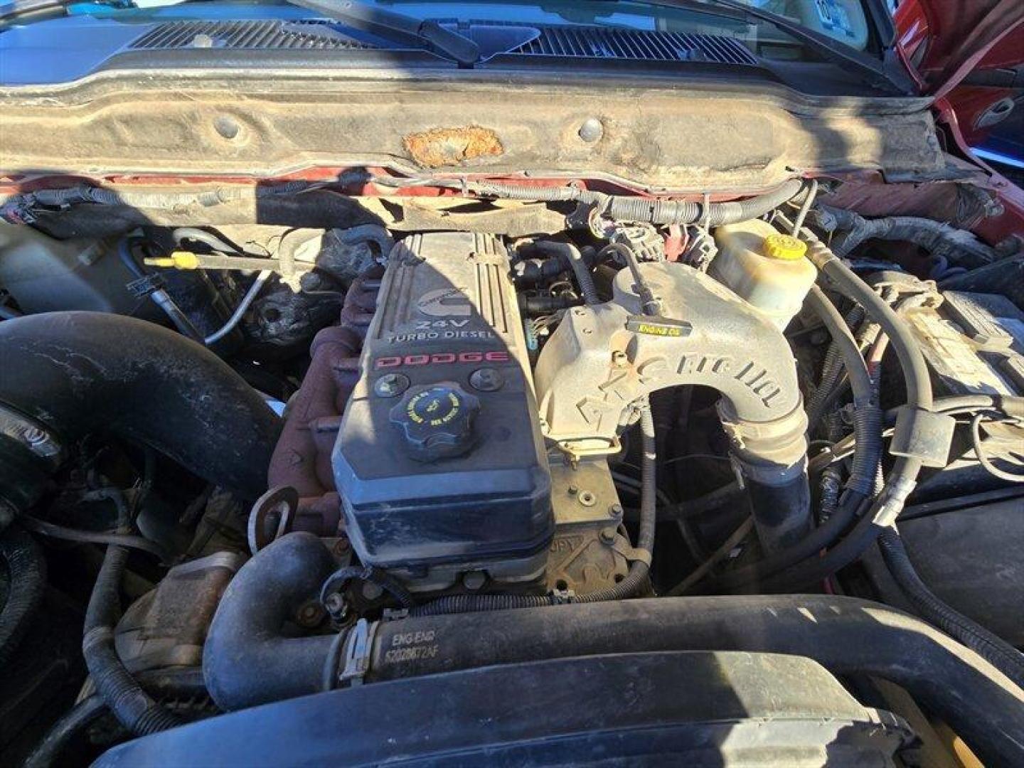 2006 Flame Red Clearcoat/Bright Silver Metallic Clearco Dodge Ram 2500 SLT (1D7KS28C26J) with an 5.9L Turbocharged Diesel I6 OHV 24V FI Engine engine, Automatic transmission, located at 25355 Eames Street, Channahon, IL, 60410, (815) 467-1807, 41.429108, -88.228432 - ** LOCAL TRADE IN, ARIZONA TRUCK. ** Introducing the 2006 Dodge Ram 2500 SLT, a robust and reliable workhorse designed to tackle your toughest tasks with ease. This truck is powered by a formidable 5.9L Turbocharged Diesel I6 OHV 24V FI Engine, delivering impressive torque and towing capacity, makin - Photo#22