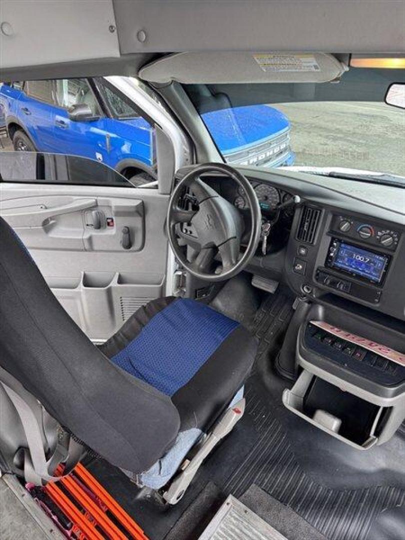 2004 White Chevrolet Express Base Cutaway (1GBJG31UX41) with an GM Vortec 6000 6.0L V8 345hp 380ft. lbs. engine, Automatic transmission, located at 25355 Eames Street, Channahon, IL, 60410, (815) 467-1807, 41.429108, -88.228432 - Introducing the 2004 Chevrolet Express 15 Passenger Bus the ultimate ride for those who love to roll deep! This beauty is powered by a robust 6.0L V8 engine, which means youll have all the muscle you need to haul your crew around town or across the country. With just under 57,000 miles on the clock - Photo#18