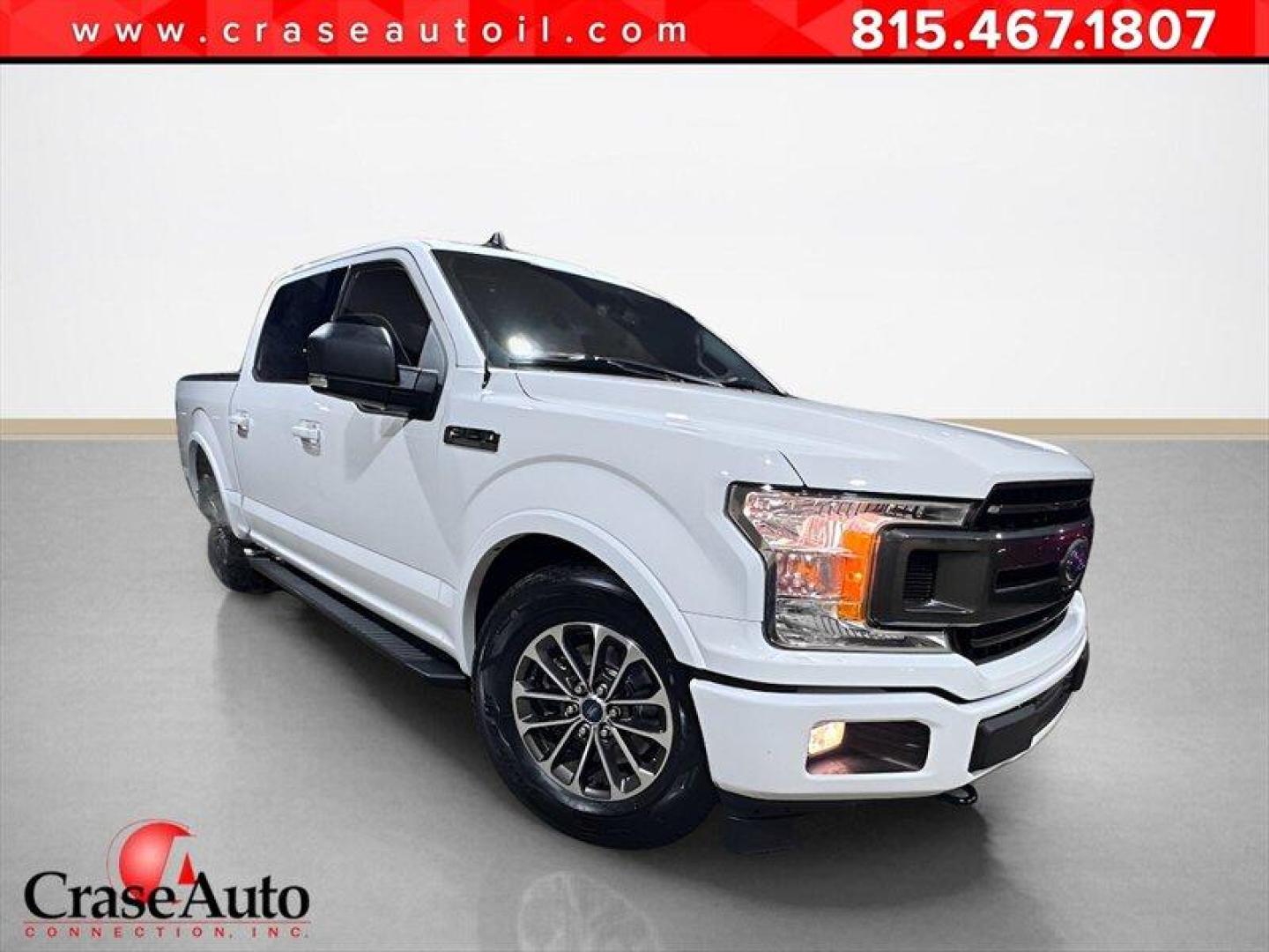 2019 Oxford White Ford F-150 XLT (1FTEW1E55KF) with an 5.0L Flex Fuel V8 395hp 400ft. lbs. engine, Automatic transmission, located at 25355 Eames Street, Channahon, IL, 60410, (815) 467-1807, 41.429108, -88.228432 - This 2019 Ford F-150 didnt come to blend init came to make an entrance. Equipped with the FX4 package, this truck means business on and off the pavement, but the real attitude shows up the second you hear it fire up. Thanks to an aftermarket lowering kit and a fierce-sounding exhaust, this F-150 sit - Photo#0