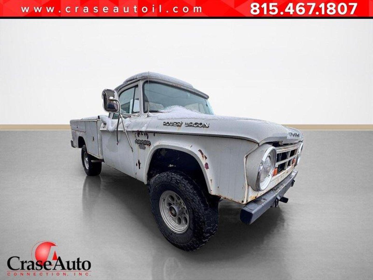 1966 White Dodge Power Wagon (2281635277) , 4 Speed Manual transmission, located at 25355 Eames Street, Channahon, IL, 60410, (815) 467-1807, 41.429108, -88.228432 - Photo#0