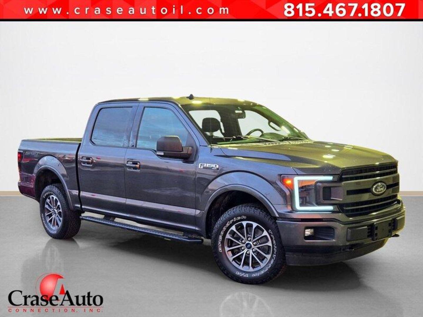 2019 Stone Gray Ford F-150 XLT (1FTEW1E50KK) with an 5.0L Flex Fuel V8 395hp 400ft. lbs. engine, Automatic transmission, located at 25355 Eames Street, Channahon, IL, 60410, (815) 467-1807, 41.429108, -88.228432 - This 2019 Ford F-150 XLT 4x4 is the kind of truck that doesnt need to shoutbecause the 5.0L V8 under the hood already does all the talking. Built for people who appreciate real horsepower and real capability, this F-150 brings classic V8 muscle with modern comfort and confidence. Fire it up from a - Photo#0
