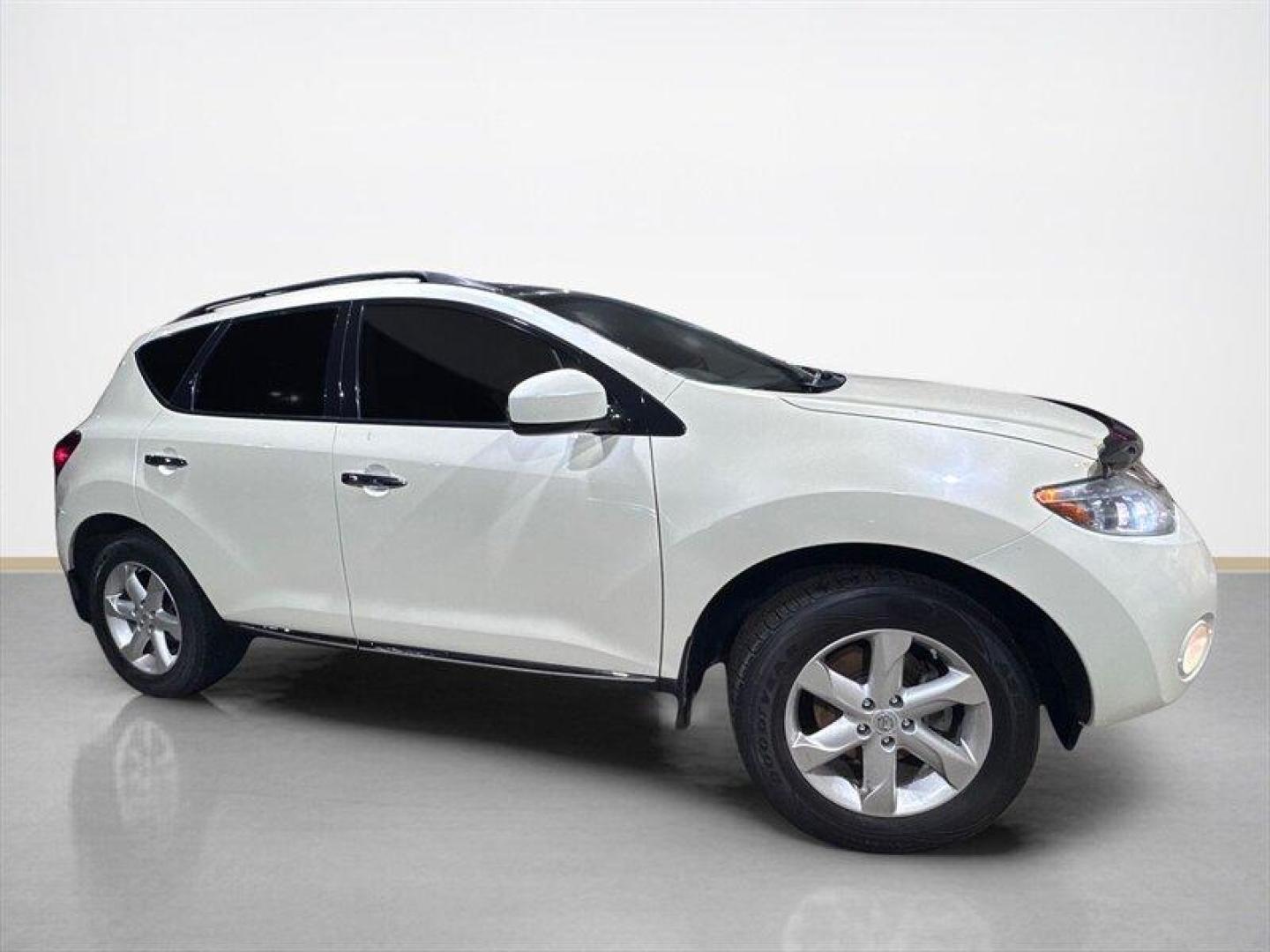 2009 Glacier Pearl Nissan Murano SL (JN8AZ18W29W) with an 3.5L V6 265hp 248ft. lbs. engine, Automatic transmission, located at 25355 Eames Street, Channahon, IL, 60410, (815) 467-1807, 41.429108, -88.228432 - This 2009 Nissan Murano SL is a local trade and comes loaded with options, including heated leather seats and a sunroof, offering comfort and style. Please note: this vehicle is being sold as-is, as shown, and we did not inspect it. It needs tires, brakes, suspension links, assuming some suspension - Photo#1