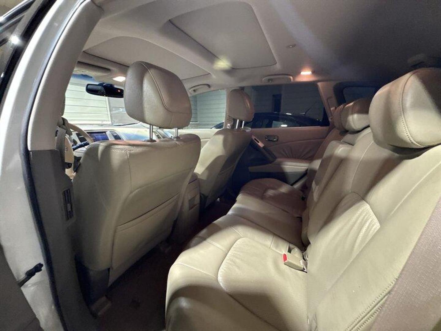 2009 Glacier Pearl Nissan Murano SL (JN8AZ18W29W) with an 3.5L V6 265hp 248ft. lbs. engine, Automatic transmission, located at 25355 Eames Street, Channahon, IL, 60410, (815) 467-1807, 41.429108, -88.228432 - This 2009 Nissan Murano SL is a local trade and comes loaded with options, including heated leather seats and a sunroof, offering comfort and style. Please note: this vehicle is being sold as-is, as shown, and we did not inspect it. It needs tires, brakes, suspension links, assuming some suspension - Photo#12