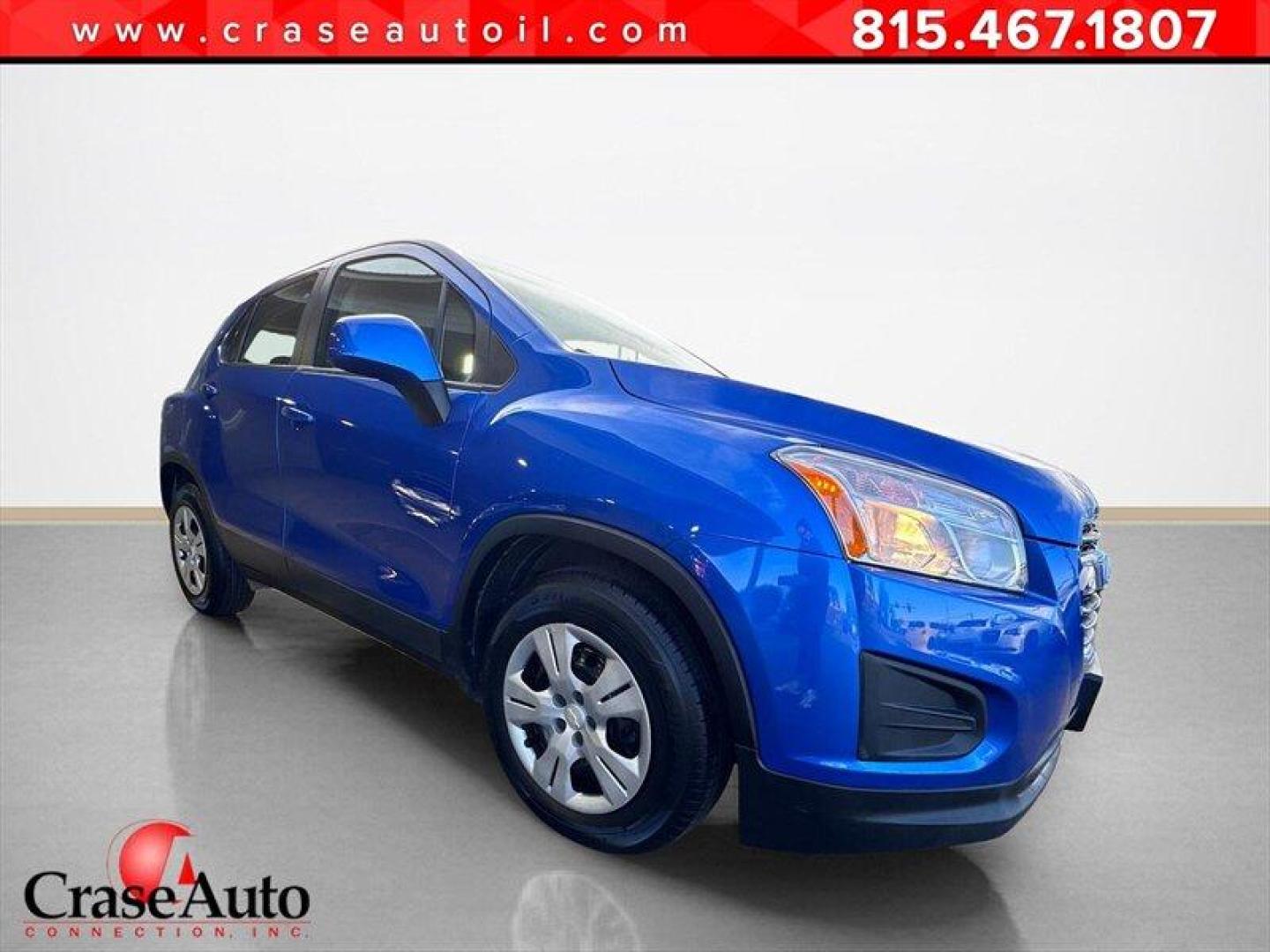 2016 Brilliant Blue Metallic Chevrolet Trax LS (KL7CJKSB3GB) with an Ecotec 1.4L Turbo I4 138hp 148ft. lbs. engine, Automatic transmission, located at 25355 Eames Street, Channahon, IL, 60410, (815) 467-1807, 41.429108, -88.228432 - This 2016 Chevrolet Trax LS with only 79,000 miles is a local trade that offers affordable, efficient transportation in a compact SUV packageperfect for daily commuting, first-time drivers, or anyone looking for a dependable and easy-to-drive vehicle. This Trax has been just serviced and comes with - Photo#0