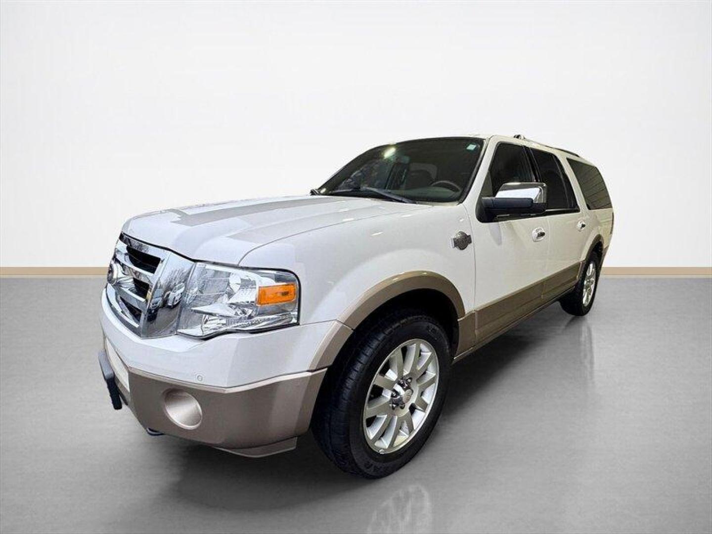 2014 White Platinum Metallic Tri-Coat Ford Expedition EL King Ranch (1FMJK1J5XEE) with an 5.4L Flex Fuel V8 310hp 365ft. lbs. engine, Automatic transmission, located at 25355 Eames Street, Channahon, IL, 60410, (815) 467-1807, 41.429108, -88.228432 - This 2014 Ford Expedition EL King Ranch 4x4 is a local trade that offers full-size luxury, space, and capability at a true wholesale price. Finished in classic King Ranch style, this Expedition EL delivers the comfort, features, and presence that made the King Ranch trim one of Fords most sought-aft - Photo#8