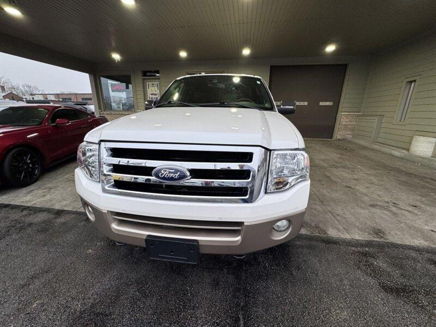 2014 White Platinum Metallic Tri-Coat Ford Expedition EL King Ranch (1FMJK1J5XEE) with an 5.4L Flex Fuel V8 310hp 365ft. lbs. engine, Automatic transmission, located at 25355 Eames Street, Channahon, IL, 60410, (815) 467-1807, 41.429108, -88.228432 - This 2014 Ford Expedition EL King Ranch 4x4 is a local trade that offers full-size luxury, space, and capability at a true wholesale price. Finished in classic King Ranch style, this Expedition EL delivers the comfort, features, and presence that made the King Ranch trim one of Fords most sought-aft - Photo#9