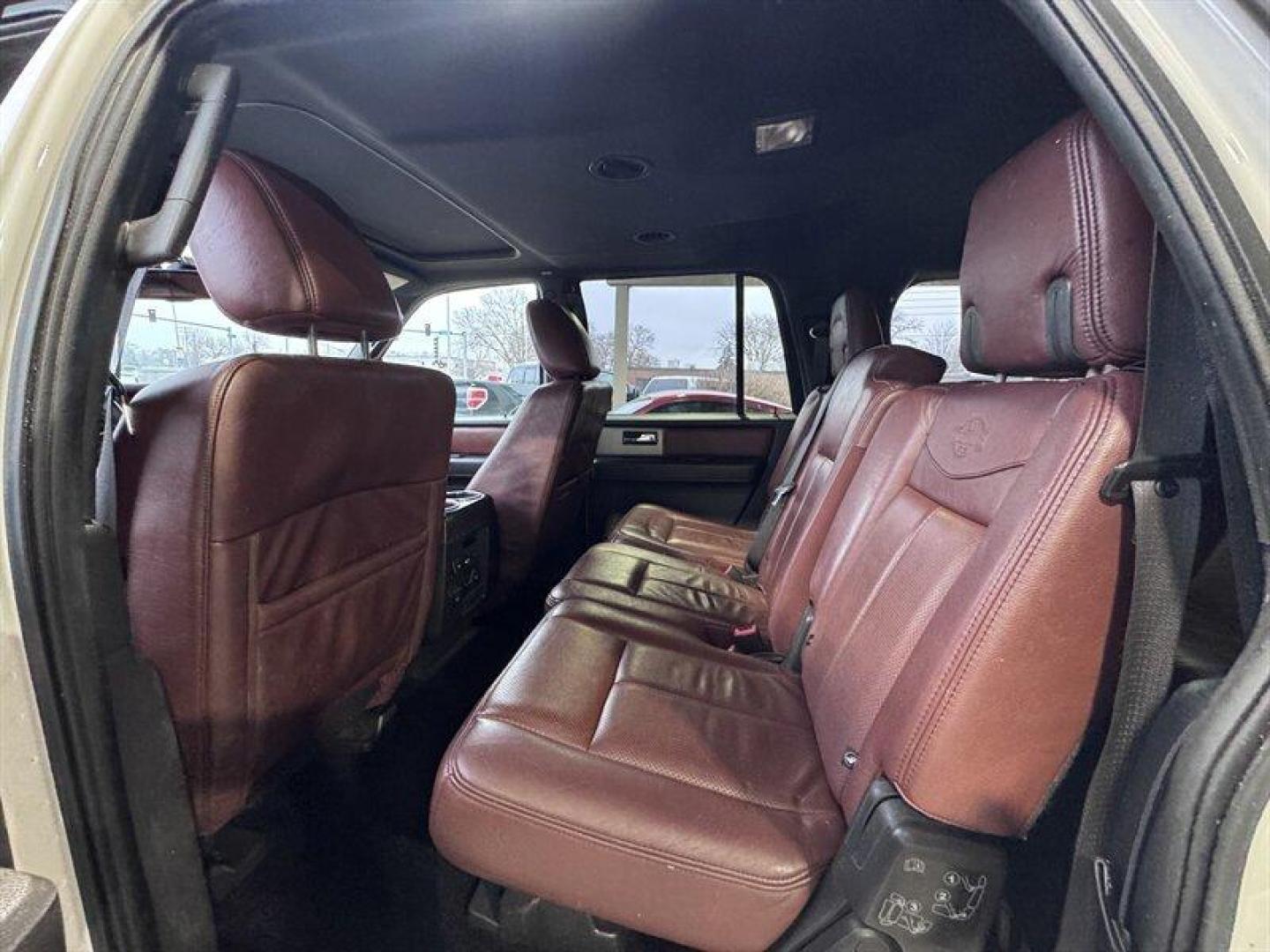 2014 White Platinum Metallic Tri-Coat Ford Expedition EL King Ranch (1FMJK1J5XEE) with an 5.4L Flex Fuel V8 310hp 365ft. lbs. engine, Automatic transmission, located at 25355 Eames Street, Channahon, IL, 60410, (815) 467-1807, 41.429108, -88.228432 - This 2014 Ford Expedition EL King Ranch 4x4 is a local trade that offers full-size luxury, space, and capability at a true wholesale price. Finished in classic King Ranch style, this Expedition EL delivers the comfort, features, and presence that made the King Ranch trim one of Fords most sought-aft - Photo#12