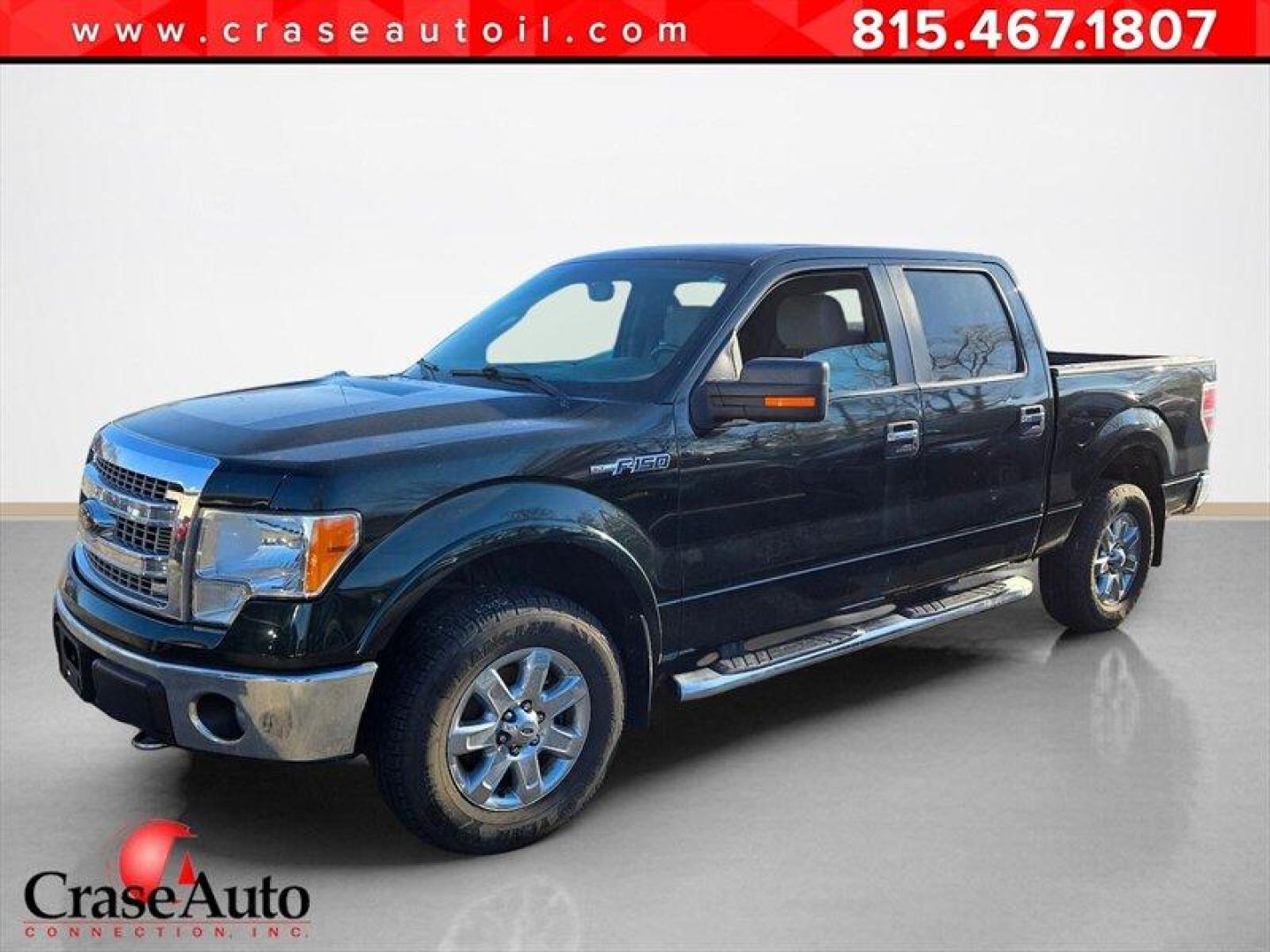 2013 Green Gem Metallic Ford F-150 XLT (1FTFW1EF5DF) with an 5.0L Flex Fuel V8 360hp 380ft. lbs. engine, Automatic transmission, located at 25355 Eames Street, Channahon, IL, 60410, (815) 467-1807, 41.429108, -88.228432 - This 2013 Ford F-150 Crew Cab 4x4 with the 5.0L V8 is a local trade being offered at a true wholesale price and is being sold AS IS / AS SHOWN. This truck is priced accordingly and is intended for a buyer who understands what an AS-IS wholesale vehicle means. The 5.0L V8 is known for strong perform - Photo#0