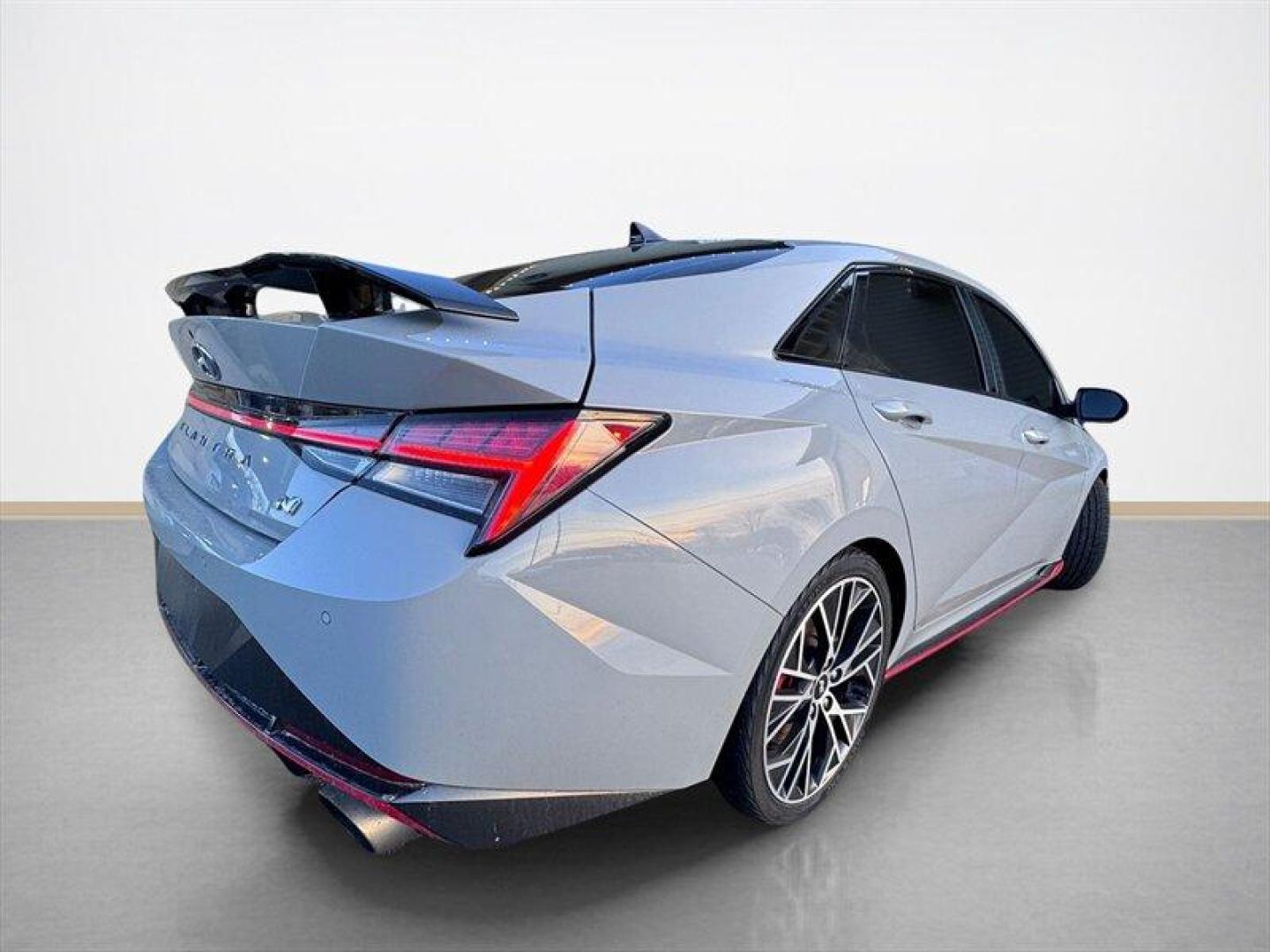 2023 Cyber Gray Hyundai ELANTRA N (KMHLW4AK5PU) with an 2.0L Turbo I4 276hp 289ft. lbs. engine, 8 Speed Dual Clutch transmission, located at 25355 Eames Street, Channahon, IL, 60410, (815) 467-1807, 41.429108, -88.228432 - Looking for a car that stands out in the crowd with performance, style, and everyday practicality? This 2019 Hyundai Elantra N is exactly what youve been searching for a sporty compact sedan thats as enjoyable to drive as it is reliable. This Elantra N comes in as a clean local trade, and it shows - Photo#3