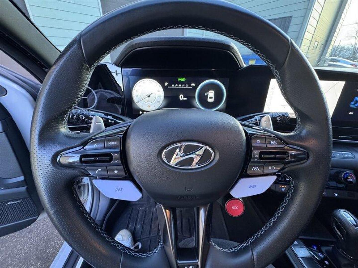 2023 Cyber Gray Hyundai ELANTRA N (KMHLW4AK5PU) with an 2.0L Turbo I4 276hp 289ft. lbs. engine, 8 Speed Dual Clutch transmission, located at 25355 Eames Street, Channahon, IL, 60410, (815) 467-1807, 41.429108, -88.228432 - Looking for a car that stands out in the crowd with performance, style, and everyday practicality? This 2019 Hyundai Elantra N is exactly what youve been searching for a sporty compact sedan thats as enjoyable to drive as it is reliable. This Elantra N comes in as a clean local trade, and it shows - Photo#20