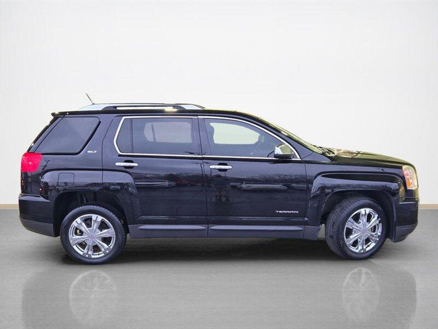 2016 Onyx Black GMC Terrain SLT (2GKFLUEK8G6) with an Ecotec 2.4L I4 182hp 172ft. lbs. engine, Automatic transmission, located at 25355 Eames Street, Channahon, IL, 60410, (815) 467-1807, 41.429108, -88.228432 - This 2016 GMC Terrain SLT is a clean local trade thats packed with comfort and convenience. The heated leather seats keep you cozy on cold mornings, while the sunroof lets in just the right amount of sunshine when the weather cooperates. Equipped with navigation, a backup camera, and remote start, - Photo#1