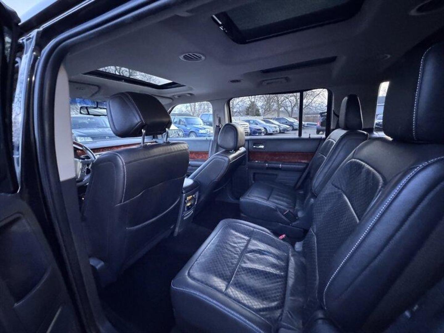 2012 Black Ford Flex Limited (2FMHK6DT2CB) with an EcoBoost 3.5L Twin Turbo V6 355hp 350ft. lbs. engine, Automatic transmission, located at 25355 Eames Street, Channahon, IL, 60410, (815) 467-1807, 41.429108, -88.228432 - This 2012 Ford Flex Limited is a local trade and comes loaded with bells and whistles. It offers heated leather seats, a sunroof, and 6-passenger seating, making it a comfortable and spacious option for family hauling or road trips. Please note, this vehicle is being sold as-is, as shown and we are - Photo#12