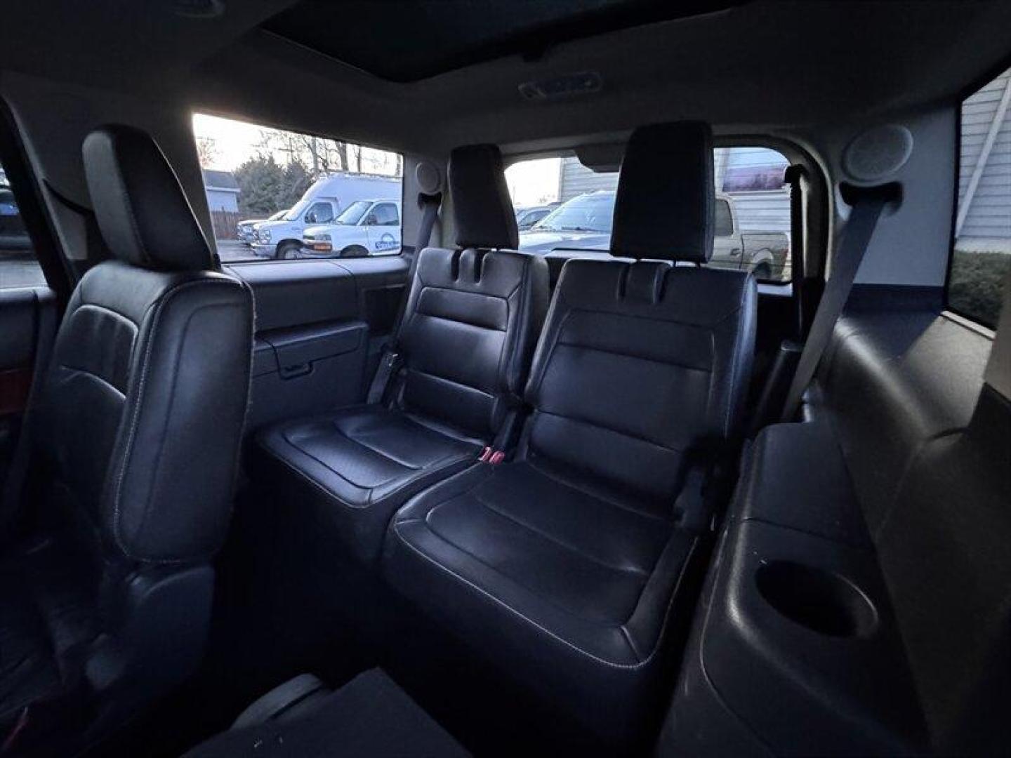 2012 Black Ford Flex Limited (2FMHK6DT2CB) with an EcoBoost 3.5L Twin Turbo V6 355hp 350ft. lbs. engine, Automatic transmission, located at 25355 Eames Street, Channahon, IL, 60410, (815) 467-1807, 41.429108, -88.228432 - This 2012 Ford Flex Limited is a local trade and comes loaded with bells and whistles. It offers heated leather seats, a sunroof, and 6-passenger seating, making it a comfortable and spacious option for family hauling or road trips. Please note, this vehicle is being sold as-is, as shown and we are - Photo#13