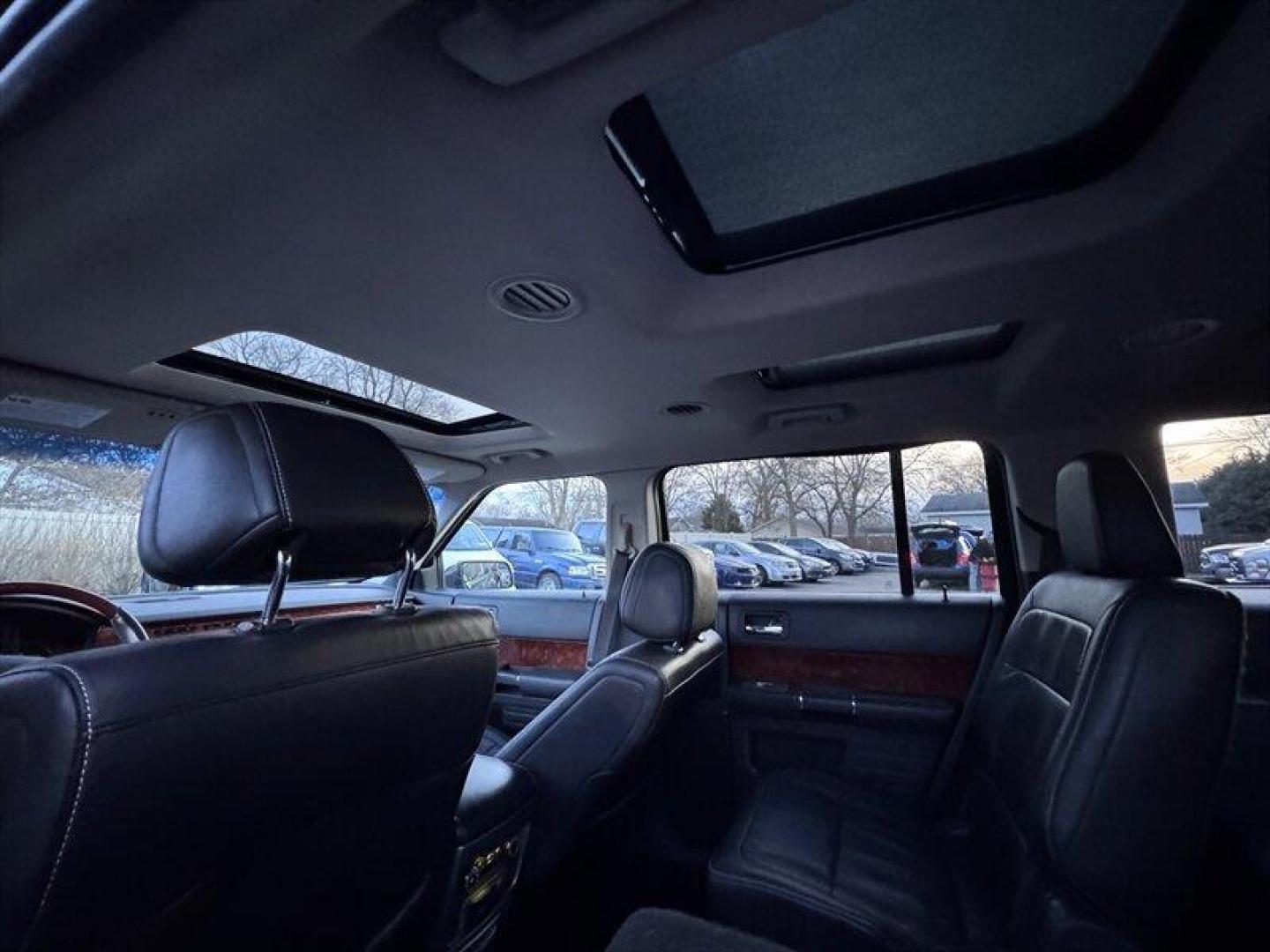 2012 Black Ford Flex Limited (2FMHK6DT2CB) with an EcoBoost 3.5L Twin Turbo V6 355hp 350ft. lbs. engine, Automatic transmission, located at 25355 Eames Street, Channahon, IL, 60410, (815) 467-1807, 41.429108, -88.228432 - This 2012 Ford Flex Limited is a local trade and comes loaded with bells and whistles. It offers heated leather seats, a sunroof, and 6-passenger seating, making it a comfortable and spacious option for family hauling or road trips. Please note, this vehicle is being sold as-is, as shown and we are - Photo#14