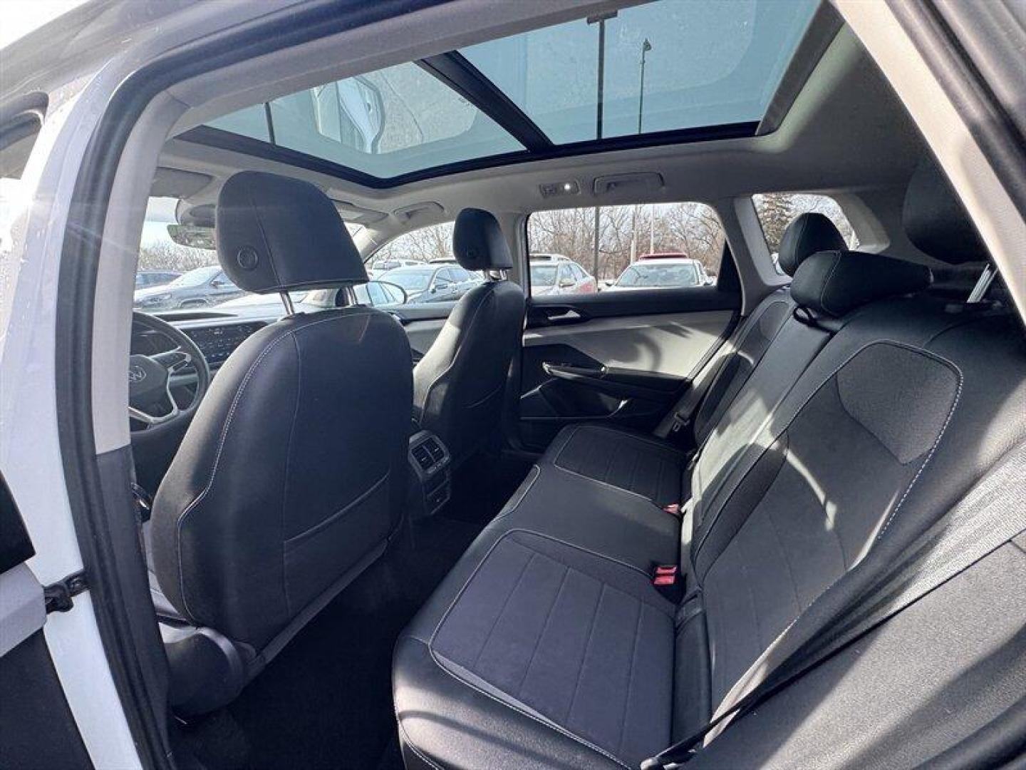 2023 Pure White Volkswagen Taos 1.5T SE (3VVEX7B24PM) with an 1.5L Turbo I4 158hp 184ft. lbs. engine, TipTronic transmission, located at 25355 Eames Street, Channahon, IL, 60410, (815) 467-1807, 41.429108, -88.228432 - This 2023 VW Taos SE is a one-owner, local trade with only 18,000 miles, offering the perfect mix of modern style, efficiency, and practicality. With such low miles, it still feels nearly new and has clearly been well cared for. The Taos SE delivers a comfortable, well-designed interior with the fe - Photo#11