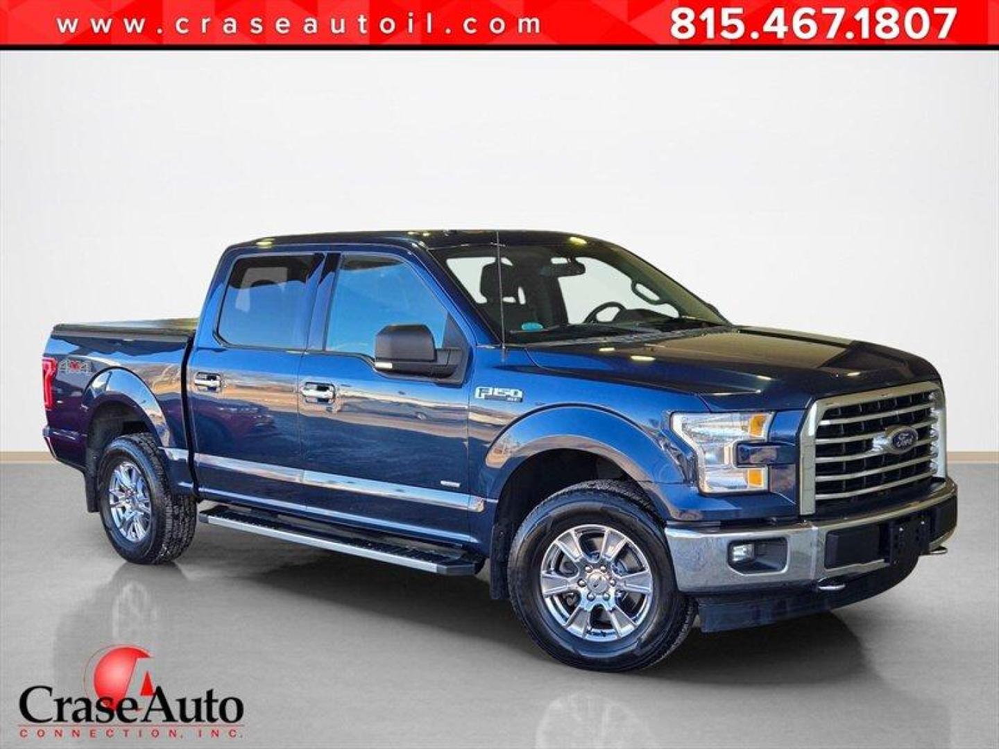 2017 Lightning Blue Ford F-150 XLT (1FTEW1EG8HF) with an EcoBoost 3.5L Twin Turbo V6 375hp 470ft. lbs. engine, Automatic transmission, located at 25355 Eames Street, Channahon, IL, 60410, (815) 467-1807, 41.429108, -88.228432 - 2017 Ford F-150 XLT Blue Jeans with Magnetic accents exterior, Medium Earth Gray interior. This truck is in excellent overall condition and is powered by the EcoBoost 3.5L twin-turbo V6 producing 375 hp and 470 lb-ft of torque. EPA fuel economy is rated at 17 MPG city and 23 MPG highway, delivering - Photo#0