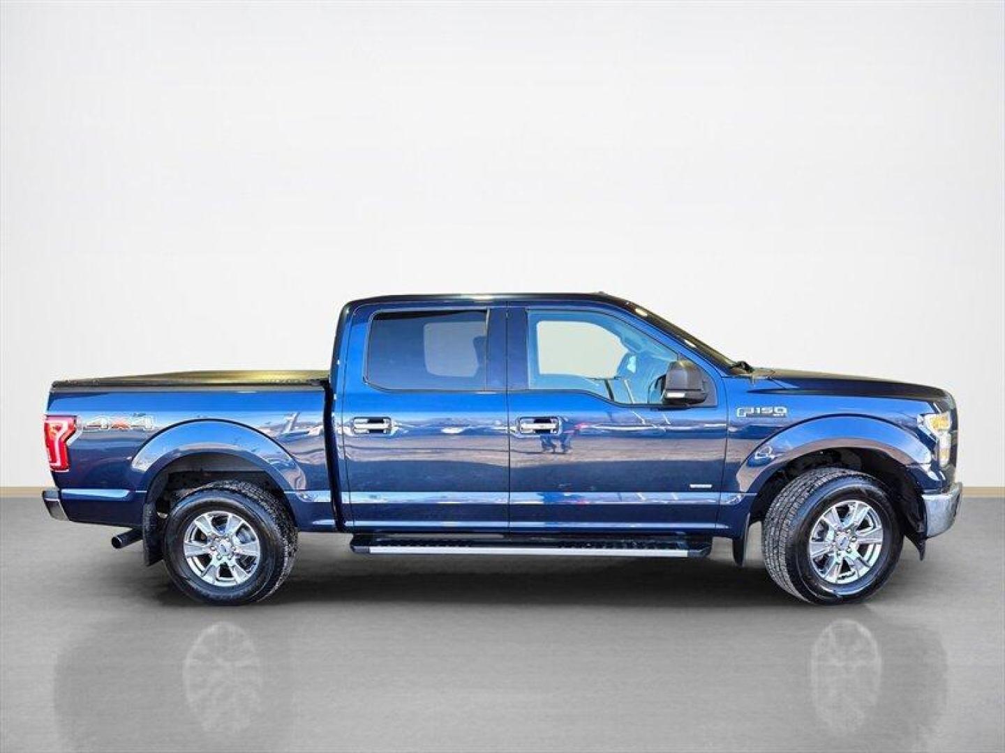 2017 Lightning Blue Ford F-150 XLT (1FTEW1EG8HF) with an EcoBoost 3.5L Twin Turbo V6 375hp 470ft. lbs. engine, Automatic transmission, located at 25355 Eames Street, Channahon, IL, 60410, (815) 467-1807, 41.429108, -88.228432 - 2017 Ford F-150 XLT Blue Jeans with Magnetic accents exterior, Medium Earth Gray interior. This truck is in excellent overall condition and is powered by the EcoBoost 3.5L twin-turbo V6 producing 375 hp and 470 lb-ft of torque. EPA fuel economy is rated at 17 MPG city and 23 MPG highway, delivering - Photo#1