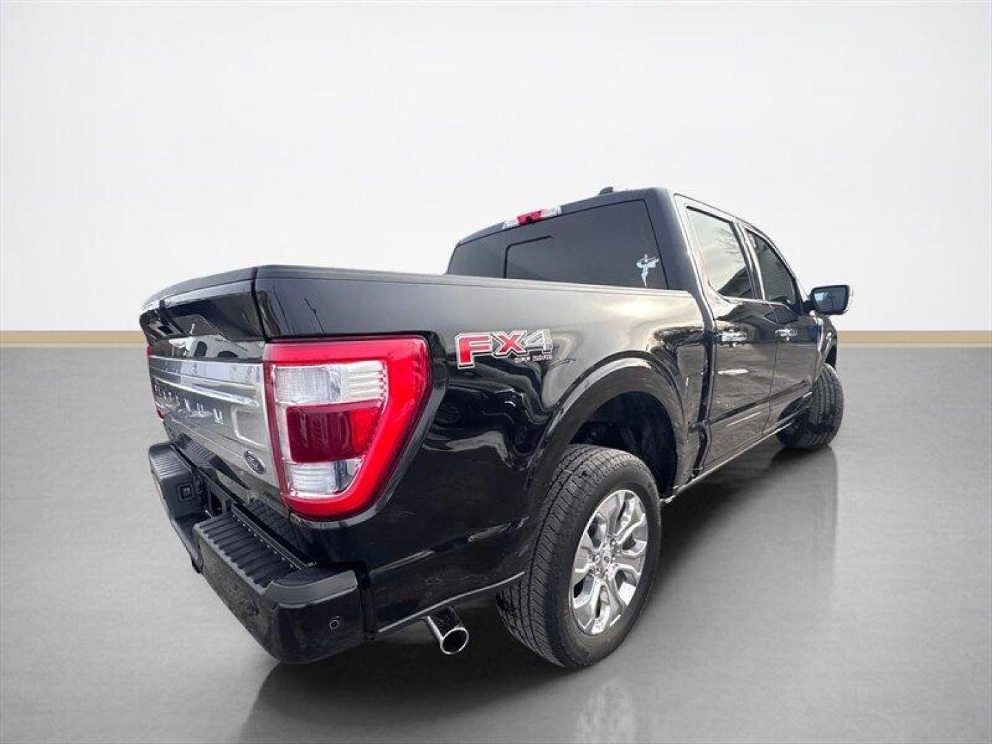 2023 Agate Black Ford F-150 Platinum (1FTFW1ED2PF) with an PowerBoost 3.5L Hybrid Twin Turbo V6 420hp 570ft. engine, Automatic transmission, located at 25355 Eames Street, Channahon, IL, 60410, (815) 467-1807, 41.429108, -88.228432 - Photo#3