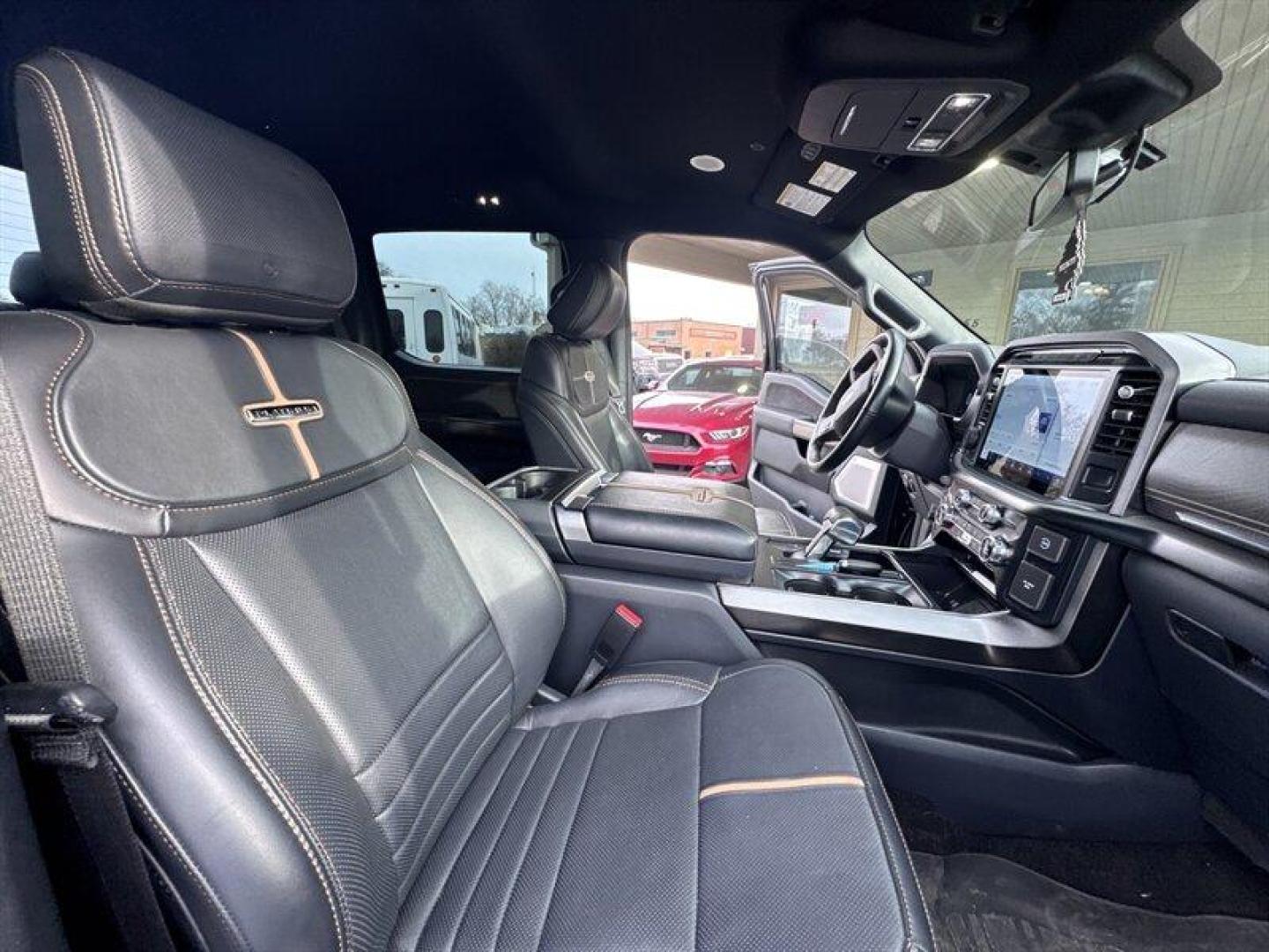 2023 Agate Black Ford F-150 Platinum (1FTFW1ED2PF) with an PowerBoost 3.5L Hybrid Twin Turbo V6 420hp 570ft. engine, Automatic transmission, located at 25355 Eames Street, Channahon, IL, 60410, (815) 467-1807, 41.429108, -88.228432 - Photo#13