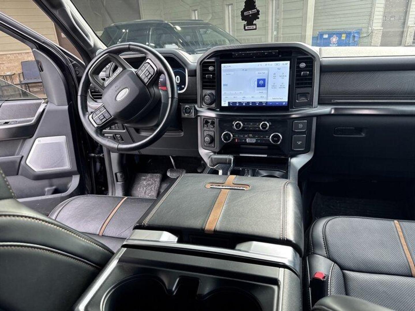 2023 Agate Black Ford F-150 Platinum (1FTFW1ED2PF) with an PowerBoost 3.5L Hybrid Twin Turbo V6 420hp 570ft. engine, Automatic transmission, located at 25355 Eames Street, Channahon, IL, 60410, (815) 467-1807, 41.429108, -88.228432 - Photo#14