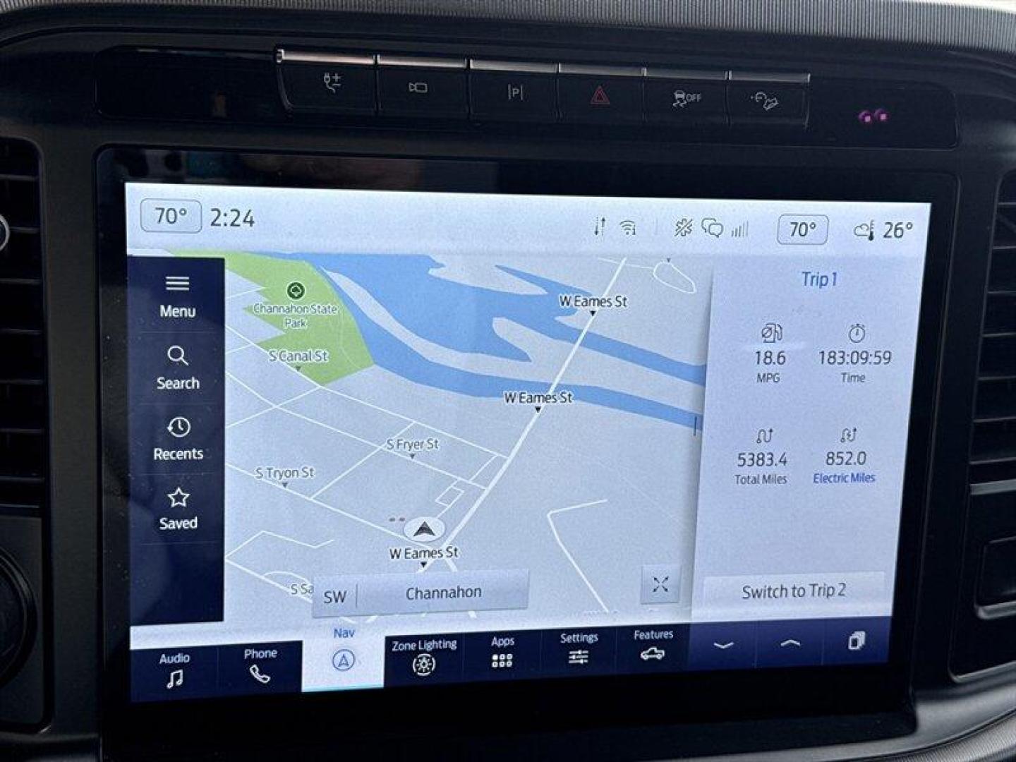 2023 Agate Black Ford F-150 Platinum (1FTFW1ED2PF) with an PowerBoost 3.5L Hybrid Twin Turbo V6 420hp 570ft. engine, Automatic transmission, located at 25355 Eames Street, Channahon, IL, 60410, (815) 467-1807, 41.429108, -88.228432 - Photo#18