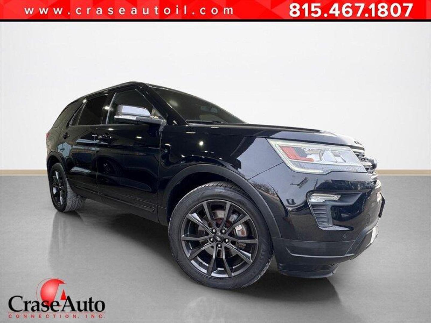 2018 Shadow Black Ford Explorer XLT (1FM5K8D83JG) with an 3.5L V6 290hp 255ft. lbs. engine, Automatic transmission, located at 25355 Eames Street, Channahon, IL, 60410, (815) 467-1807, 41.429108, -88.228432 - Bold, sleek, and fully loadedthis 2018 Ford Explorer 4WD is finished black on black on black for a seriously sharp look, inside and out. Built for comfort, space, and all-season confidence, its ready for whatever life throws your way. Features include: 4WD for year-round capability Heated and c - Photo#0