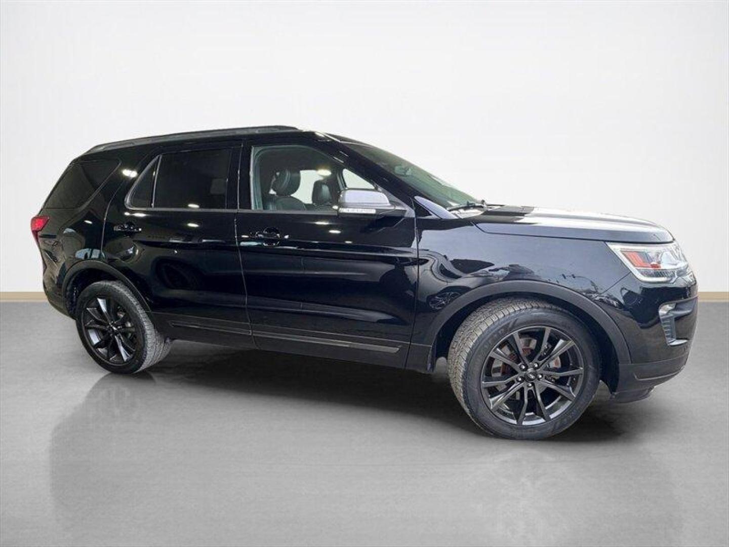 2018 Shadow Black Ford Explorer XLT (1FM5K8D83JG) with an 3.5L V6 290hp 255ft. lbs. engine, Automatic transmission, located at 25355 Eames Street, Channahon, IL, 60410, (815) 467-1807, 41.429108, -88.228432 - Bold, sleek, and fully loadedthis 2018 Ford Explorer 4WD is finished black on black on black for a seriously sharp look, inside and out. Built for comfort, space, and all-season confidence, its ready for whatever life throws your way. Features include: 4WD for year-round capability Heated and c - Photo#1