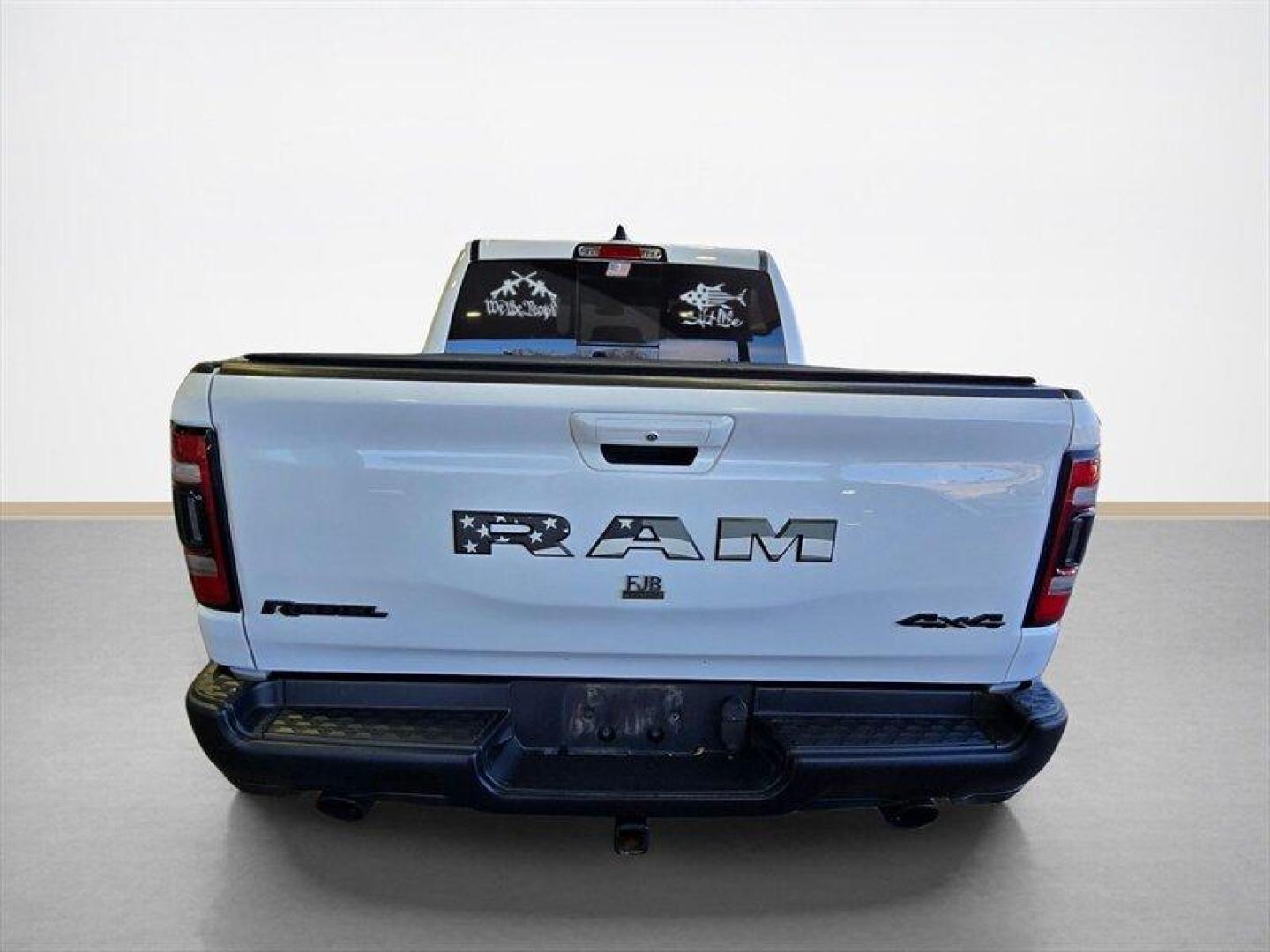 2019 Bright White Clear Coat/Diamond Black Crystal Pear RAM 1500 Rebel (1C6SRFLT0KN) with an HEMI 5.7L V8 395hp 410ft. lbs. engine, Automatic transmission, located at 25355 Eames Street, Channahon, IL, 60410, (815) 467-1807, 41.429108, -88.228432 - 2019 RAM 1500 Rebel Engine and performance This Rebel is powered by the factory HEMI 5.7L V8 producing 395 hp and 410 lb-ft of torque, paired with an 8-speed automatic transmission. It is factory-equipped for off-road use with four-wheel drive and Rebel-specific suspension tuning that includes monot - Photo#4