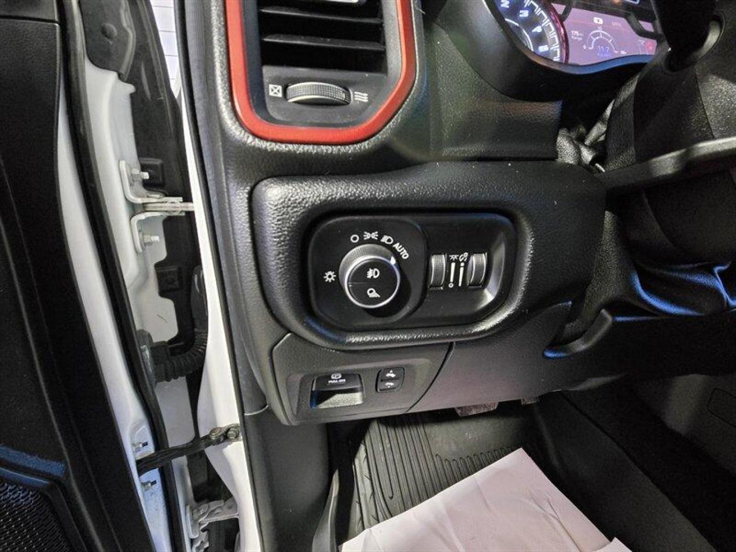 2019 Bright White Clear Coat/Diamond Black Crystal Pear RAM 1500 Rebel (1C6SRFLT0KN) with an HEMI 5.7L V8 395hp 410ft. lbs. engine, Automatic transmission, located at 25355 Eames Street, Channahon, IL, 60410, (815) 467-1807, 41.429108, -88.228432 - 2019 RAM 1500 Rebel Engine and performance This Rebel is powered by the factory HEMI 5.7L V8 producing 395 hp and 410 lb-ft of torque, paired with an 8-speed automatic transmission. It is factory-equipped for off-road use with four-wheel drive and Rebel-specific suspension tuning that includes monot - Photo#13