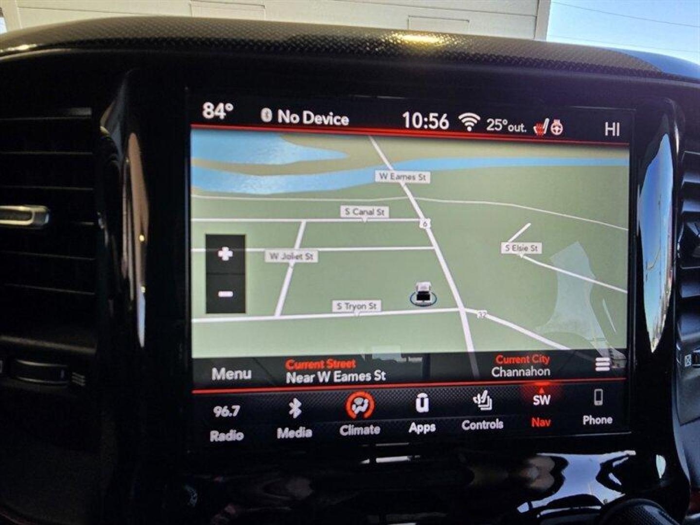 2019 Bright White Clear Coat/Diamond Black Crystal Pear RAM 1500 Rebel (1C6SRFLT0KN) with an HEMI 5.7L V8 395hp 410ft. lbs. engine, Automatic transmission, located at 25355 Eames Street, Channahon, IL, 60410, (815) 467-1807, 41.429108, -88.228432 - 2019 RAM 1500 Rebel Engine and performance This Rebel is powered by the factory HEMI 5.7L V8 producing 395 hp and 410 lb-ft of torque, paired with an 8-speed automatic transmission. It is factory-equipped for off-road use with four-wheel drive and Rebel-specific suspension tuning that includes monot - Photo#21