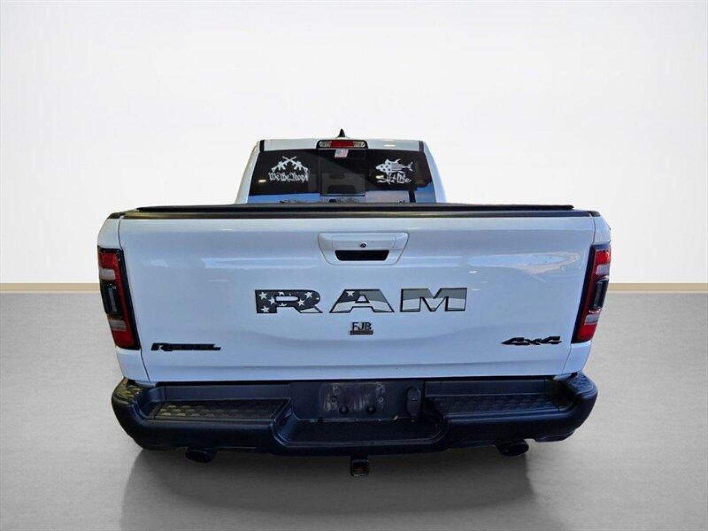 2019 Bright White Clear Coat/Diamond Black Crystal Pear RAM 1500 Rebel (1C6SRFLT0KN) with an HEMI 5.7L V8 395hp 410ft. lbs. engine, Automatic transmission, located at 25355 Eames Street, Channahon, IL, 60410, (815) 467-1807, 41.429108, -88.228432 - 2019 RAM 1500 Rebel Engine and performance This Rebel is powered by the factory HEMI 5.7L V8 producing 395 hp and 410 lb-ft of torque, paired with an 8-speed automatic transmission. It is factory-equipped for off-road use with four-wheel drive and Rebel-specific suspension tuning that includes monot - Photo#4