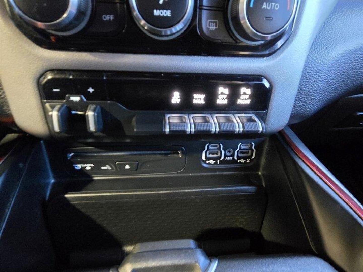 2019 Bright White Clear Coat/Diamond Black Crystal Pear RAM 1500 Rebel (1C6SRFLT0KN) with an HEMI 5.7L V8 395hp 410ft. lbs. engine, Automatic transmission, located at 25355 Eames Street, Channahon, IL, 60410, (815) 467-1807, 41.429108, -88.228432 - 2019 RAM 1500 Rebel Engine and performance This Rebel is powered by the factory HEMI 5.7L V8 producing 395 hp and 410 lb-ft of torque, paired with an 8-speed automatic transmission. It is factory-equipped for off-road use with four-wheel drive and Rebel-specific suspension tuning that includes monot - Photo#24