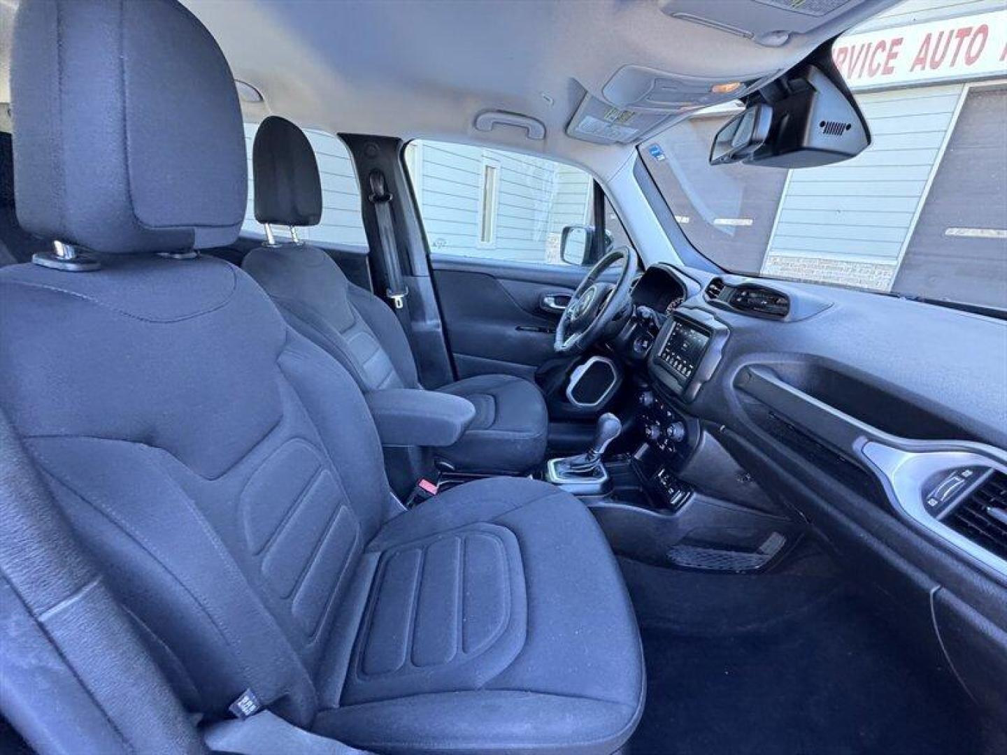 2019 Black Clear Coat Jeep Renegade Latitude (ZACNJABB2KP) with an Tigershark 2.4L I4 180hp 175ft. lbs. engine, Automatic transmission, located at 25355 Eames Street, Channahon, IL, 60410, (815) 467-1807, 41.429108, -88.228432 - Meet the 2019 Jeep Renegade Latitude small SUV, big attitude. Dressed in sleek Black Clear Coat with a Black/Ski Grey interior, this little box of fun packs the Tigershark 2.4L I4 under the hood, serving up 180 hp and 175 lb-ft of torque through a smooth 9-speed automatic. Translation: peppy city s - Photo#14