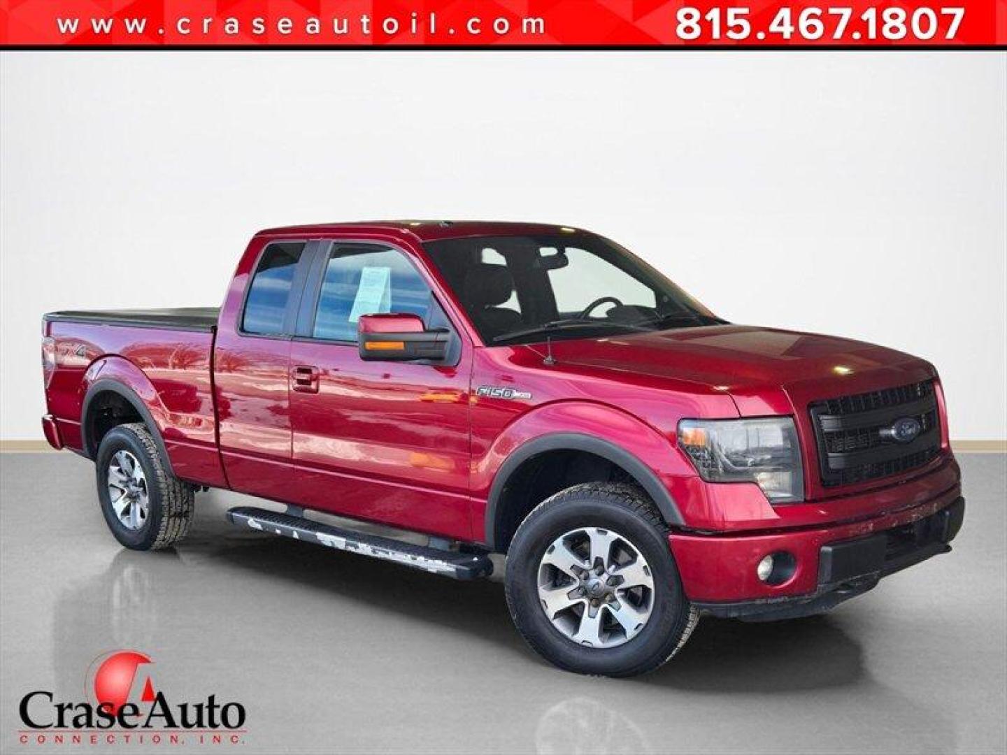 2013 Ruby Red Metallic Tinted Clear Coat Ford F-150 FX4 (1FTFX1EF3DK) with an 5.0L Flex Fuel V8 360hp 380ft. lbs. engine, Automatic transmission, located at 25355 Eames Street, Channahon, IL, 60410, (815) 467-1807, 41.429108, -88.228432 - ** LOCAL TRADE IN, WHOLESALE SPECIAL, AS-IS, HAS A LITTLE RUST ON THE ROCKERS , NEEDS BRAKES. ** 2013 Ford F-150 FX4 Ruby Red Metallic Tinted Clear Coat exterior with Black interior. This truck is in excellent overall condition and is factory-equipped with Fords 5.0L Flex Fuel V8, rated at 360 hp a - Photo#0