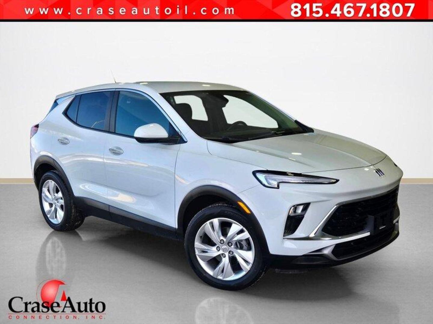 2024 Summit White Buick Encore Preferred (KL4AMBS29RB) with an ECOTEC 1.2L Turbo I3 137hp 162ft. lbs. engine, Automatic transmission, located at 25355 Eames Street, Channahon, IL, 60410, (815) 467-1807, 41.429108, -88.228432 - 2024 Buick Encore Preferred Exterior: White Frost Tricoat Interior: Ebony Engine: ECOTEC 1.2L Turbo I3 137 hp / 162 lb-ft Mileage: below 17,000 miles (averaging under 6,000 miles per year) Fuel economy: 30 MPG city / 31 MPG highway Condition: Excellent overall Overview This 2024 Buick Encore Prefe - Photo#0