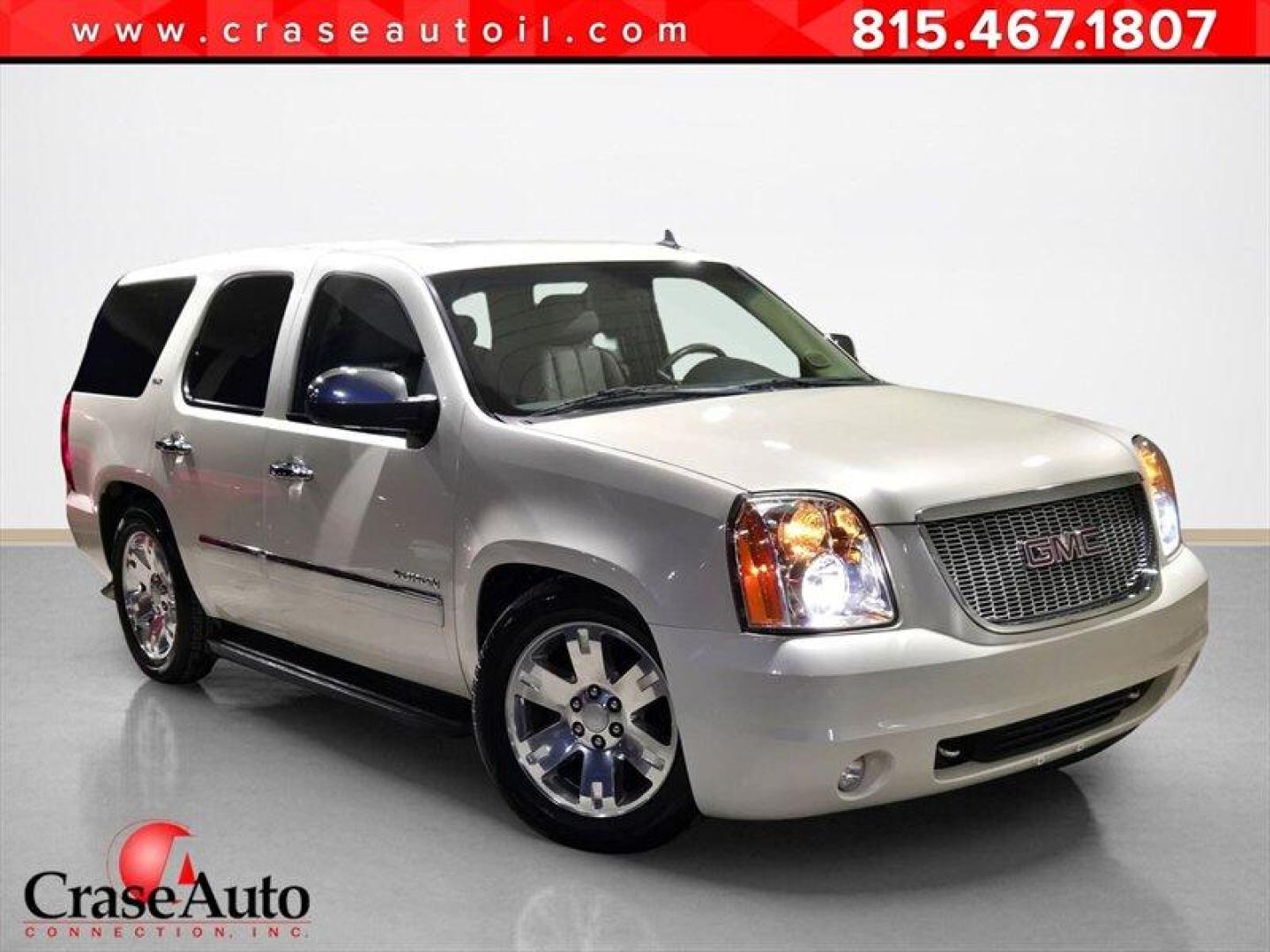 2010 Summit White GMC Yukon SLT (1GKMCCE34AR) with an Vortec Aluminum Block 5.3L Flex Fuel V8 320hp 335f engine, Automatic transmission, located at 25355 Eames Street, Channahon, IL, 60410, (815) 467-1807, 41.429108, -88.228432 - 2010 GMC Yukon SLT XFE Summit White exterior, Light Tan interior. This Yukon is powered by the Vortec aluminum-block 5.3L FlexFuel V8 (320 hp, 335 lb-ft torque) paired with a six-speed automatic transmission. It carries the XFE (extra fuel economy) calibration from the factory to improve highway ef - Photo#0