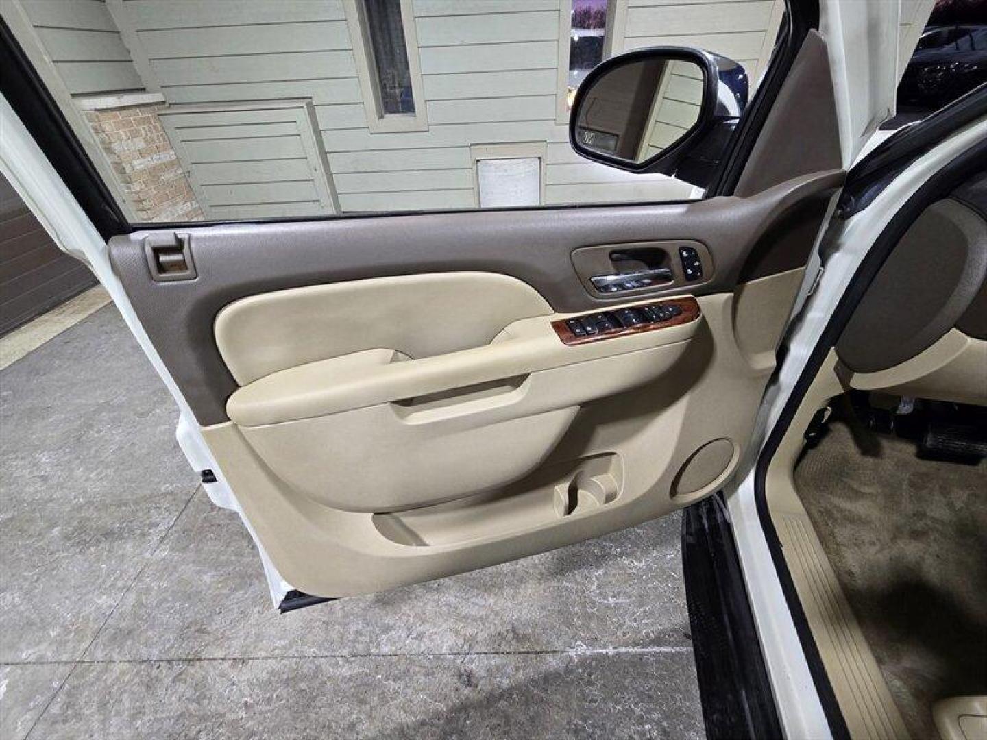 2010 Summit White GMC Yukon SLT (1GKMCCE34AR) with an Vortec Aluminum Block 5.3L Flex Fuel V8 320hp 335f engine, Automatic transmission, located at 25355 Eames Street, Channahon, IL, 60410, (815) 467-1807, 41.429108, -88.228432 - 2010 GMC Yukon SLT XFE Summit White exterior, Light Tan interior. This Yukon is powered by the Vortec aluminum-block 5.3L FlexFuel V8 (320 hp, 335 lb-ft torque) paired with a six-speed automatic transmission. It carries the XFE (extra fuel economy) calibration from the factory to improve highway ef - Photo#11