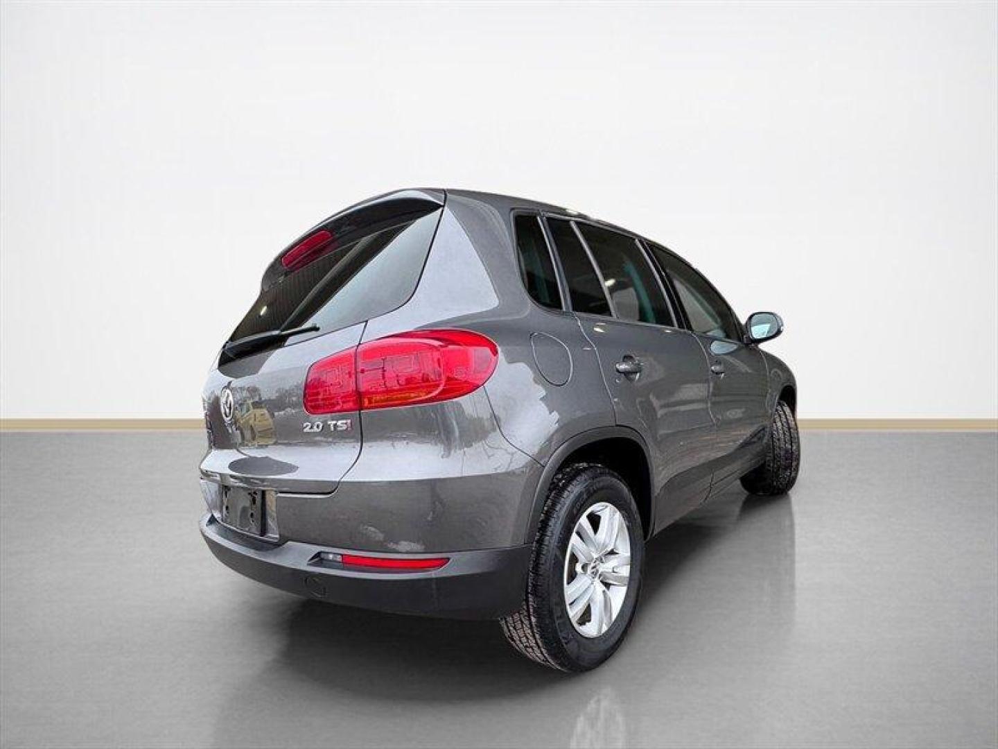 2013 Pepper Gray Volkswagen Tiguan S (WVGAV3AX9DW) with an 2.0L Turbo I4 200hp 207ft. lbs. engine, TipTronic transmission, located at 25355 Eames Street, Channahon, IL, 60410, (815) 467-1807, 41.429108, -88.228432 - 2013 Volkswagen Tiguan S compact, turbocharged, and still flirting with the open road. Under the hood sits VWs peppy 2.0L Turbo I4 pushing a sporty 200 hp and 207 lb-ft of torque, so this little crossover hustles when you want it to and sips fuel when you dont. With under 84,000 miles (thats less t - Photo#3