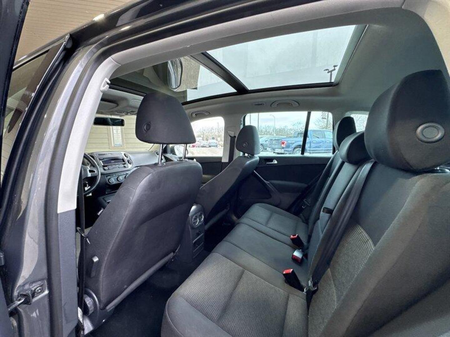 2013 Pepper Gray Volkswagen Tiguan S (WVGAV3AX9DW) with an 2.0L Turbo I4 200hp 207ft. lbs. engine, TipTronic transmission, located at 25355 Eames Street, Channahon, IL, 60410, (815) 467-1807, 41.429108, -88.228432 - 2013 Volkswagen Tiguan S compact, turbocharged, and still flirting with the open road. Under the hood sits VWs peppy 2.0L Turbo I4 pushing a sporty 200 hp and 207 lb-ft of torque, so this little crossover hustles when you want it to and sips fuel when you dont. With under 84,000 miles (thats less t - Photo#12