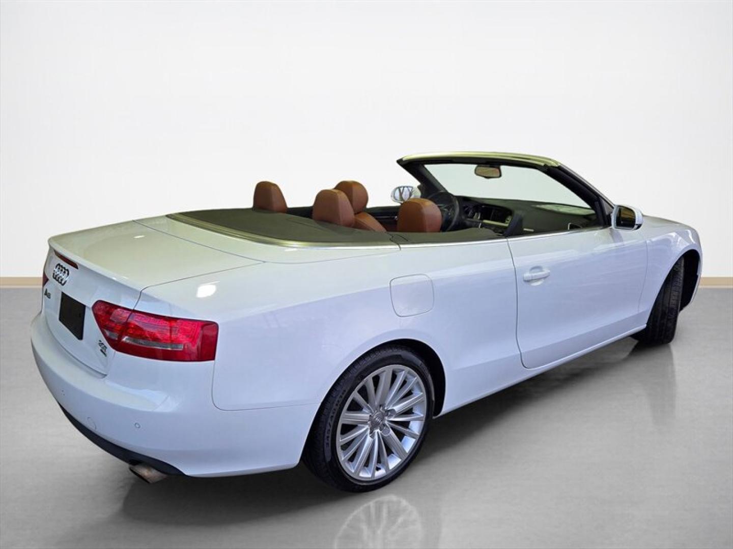 2012 Ibis White Audi A5 2.0T Premium quattro (WAULFAFH5CN) with an 2.0L Turbo I4 211hp 258ft. lbs. engine, TipTronic transmission, located at 25355 Eames Street, Channahon, IL, 60410, (815) 467-1807, 41.429108, -88.228432 - 2012 Audi A5 2.0T quattro Premium Plus Ibis White exterior with Cinnamon Brown interior. This A5 is powered by Audis 2.0L turbocharged inline-4 producing 211 hp and 258 lb-ft of torque, routed through Audis quattro all-wheel-drive system. The vehicle shows excellent low mileage (under 61,000 miles- Photo#3