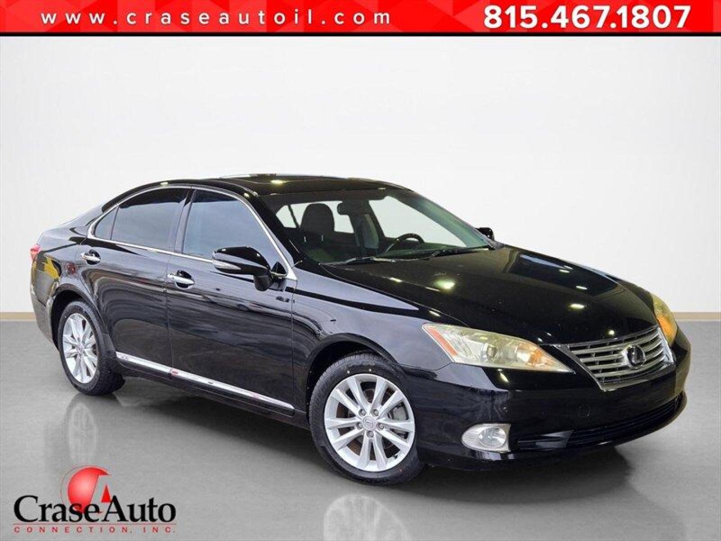 2011 Obsidian Lexus ES 350 350 (JTHBK1EG6B2) with an 3.5L V6 268hp 248ft. lbs. engine, Automatic transmission, located at 25355 Eames Street, Channahon, IL, 60410, (815) 467-1807, 41.429108, -88.228432 - 2011 Lexus ES 350 Obsidian exterior, Black interior This 2011 Lexus ES 350 is powered by the factory 3.5L V6 engine, producing 268 horsepower and 248 lb-ft of torque, paired with a smooth automatic transmission and front-wheel drive. Fuel economy is rated at approximately 19 MPG city and 27 MPG hi - Photo#0