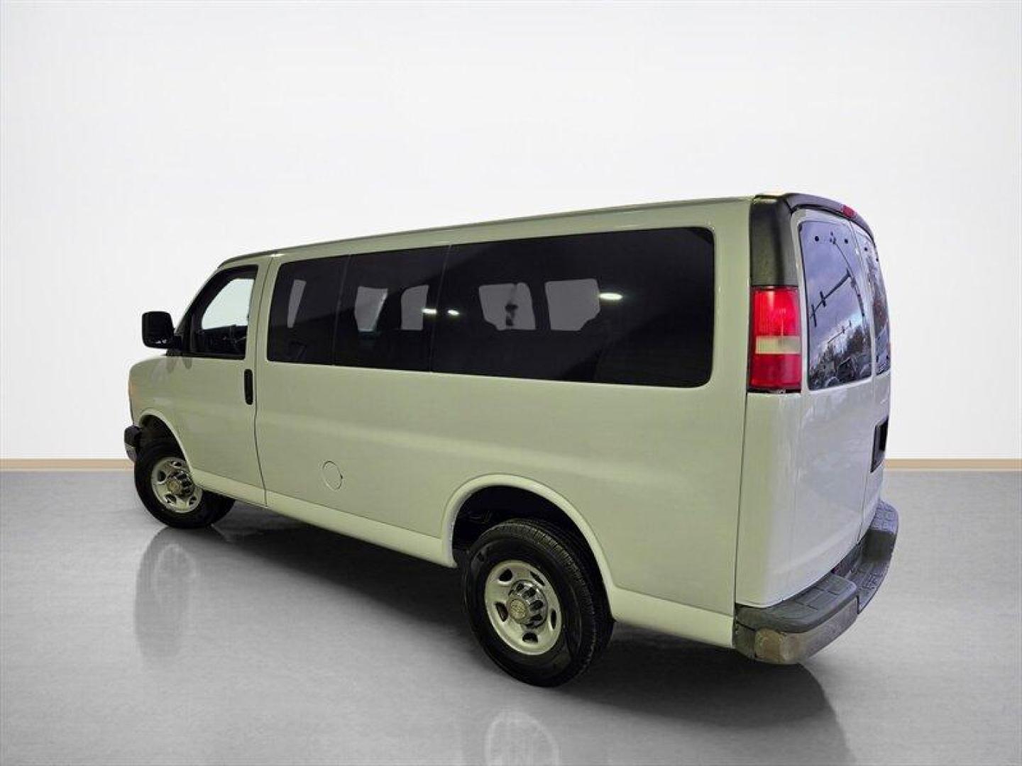 2011 Summit White Chevrolet Express LT Passenger (1GAZGYFG4B1) with an 6.0L Flex Fuel V8 323hp 373ft. lbs. engine, Automatic transmission, located at 25355 Eames Street, Channahon, IL, 60410, (815) 467-1807, 41.429108, -88.228432 - 2011 Chevrolet Express LT 3500 ** 8 PASSENGER WITH A POWER DRIVERS SEAT AND SLIDING SIDE DOOR** Summit White exterior, Medium Pewter interior. Powered by a 6.0L FlexFuel V8 (323 hp / 373 lb-ft) and built on a heavy-duty Express 3500 chassis with rear-wheel drive, this van delivers dependable low-r - Photo#5