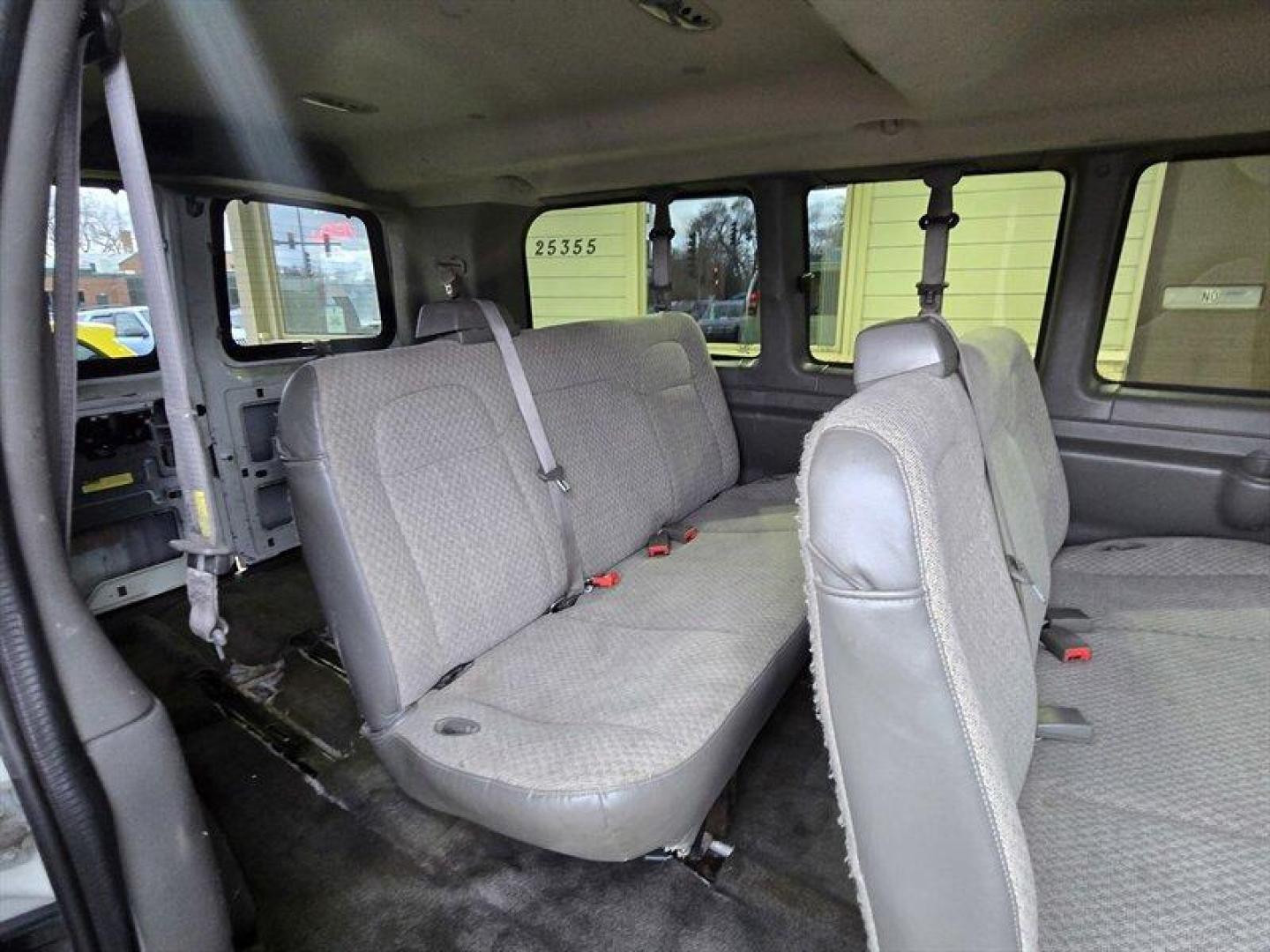 2011 Summit White Chevrolet Express LT Passenger (1GAZGYFG4B1) with an 6.0L Flex Fuel V8 323hp 373ft. lbs. engine, Automatic transmission, located at 25355 Eames Street, Channahon, IL, 60410, (815) 467-1807, 41.429108, -88.228432 - 2011 Chevrolet Express LT 3500 ** 8 PASSENGER WITH A POWER DRIVERS SEAT AND SLIDING SIDE DOOR** Summit White exterior, Medium Pewter interior. Powered by a 6.0L FlexFuel V8 (323 hp / 373 lb-ft) and built on a heavy-duty Express 3500 chassis with rear-wheel drive, this van delivers dependable low-r - Photo#24