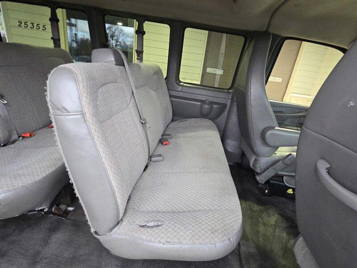 2011 Summit White Chevrolet Express LT Passenger (1GAZGYFG4B1) with an 6.0L Flex Fuel V8 323hp 373ft. lbs. engine, Automatic transmission, located at 25355 Eames Street, Channahon, IL, 60410, (815) 467-1807, 41.429108, -88.228432 - 2011 Chevrolet Express LT 3500 ** 8 PASSENGER WITH A POWER DRIVERS SEAT AND SLIDING SIDE DOOR** Summit White exterior, Medium Pewter interior. Powered by a 6.0L FlexFuel V8 (323 hp / 373 lb-ft) and built on a heavy-duty Express 3500 chassis with rear-wheel drive, this van delivers dependable low-r - Photo#25